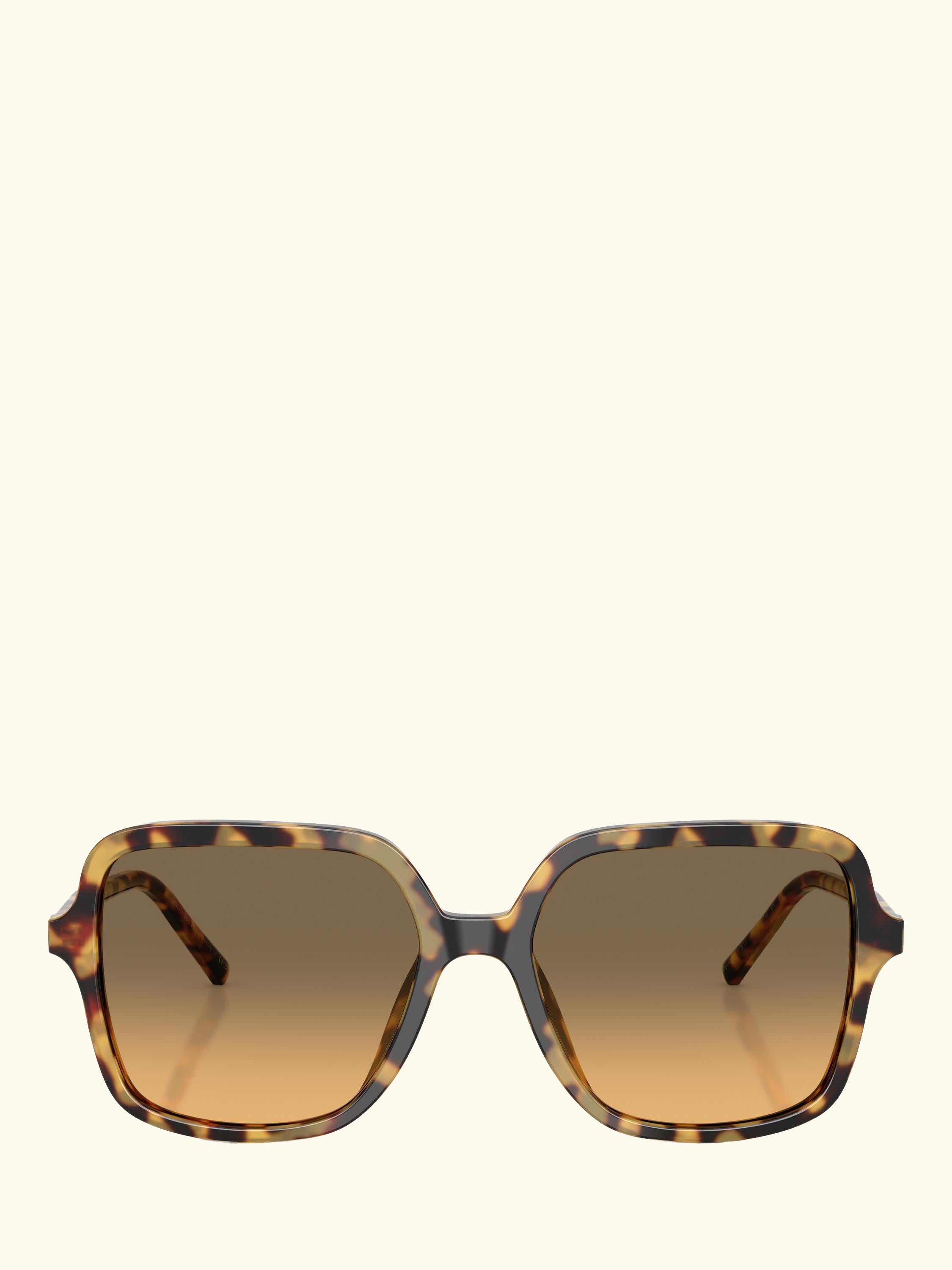 DG4539 Women's Square Sunglasses, Yellow Havana/Brown Gradient