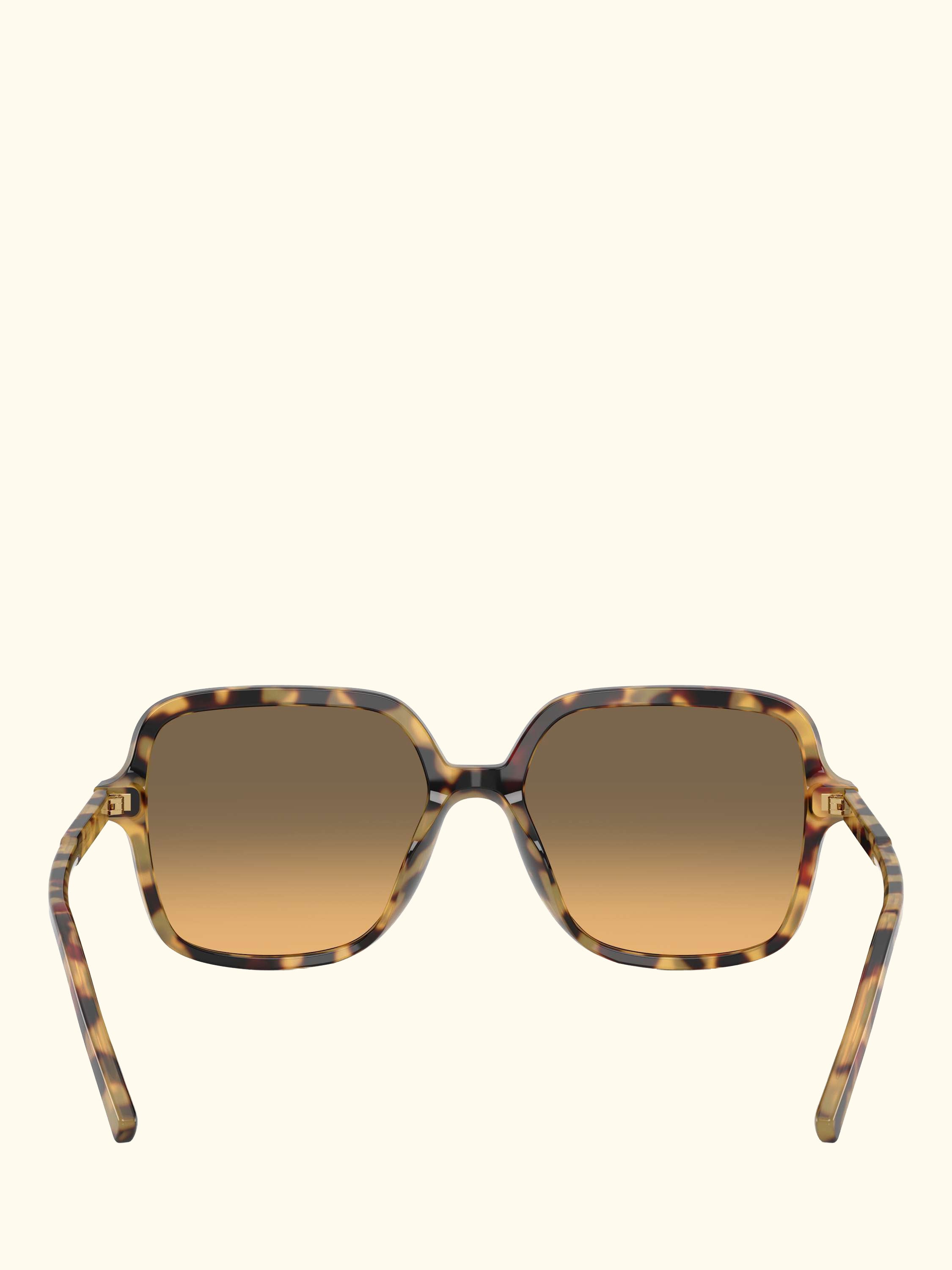 DG4539 Women's Square Sunglasses, Yellow Havana/Brown Gradient