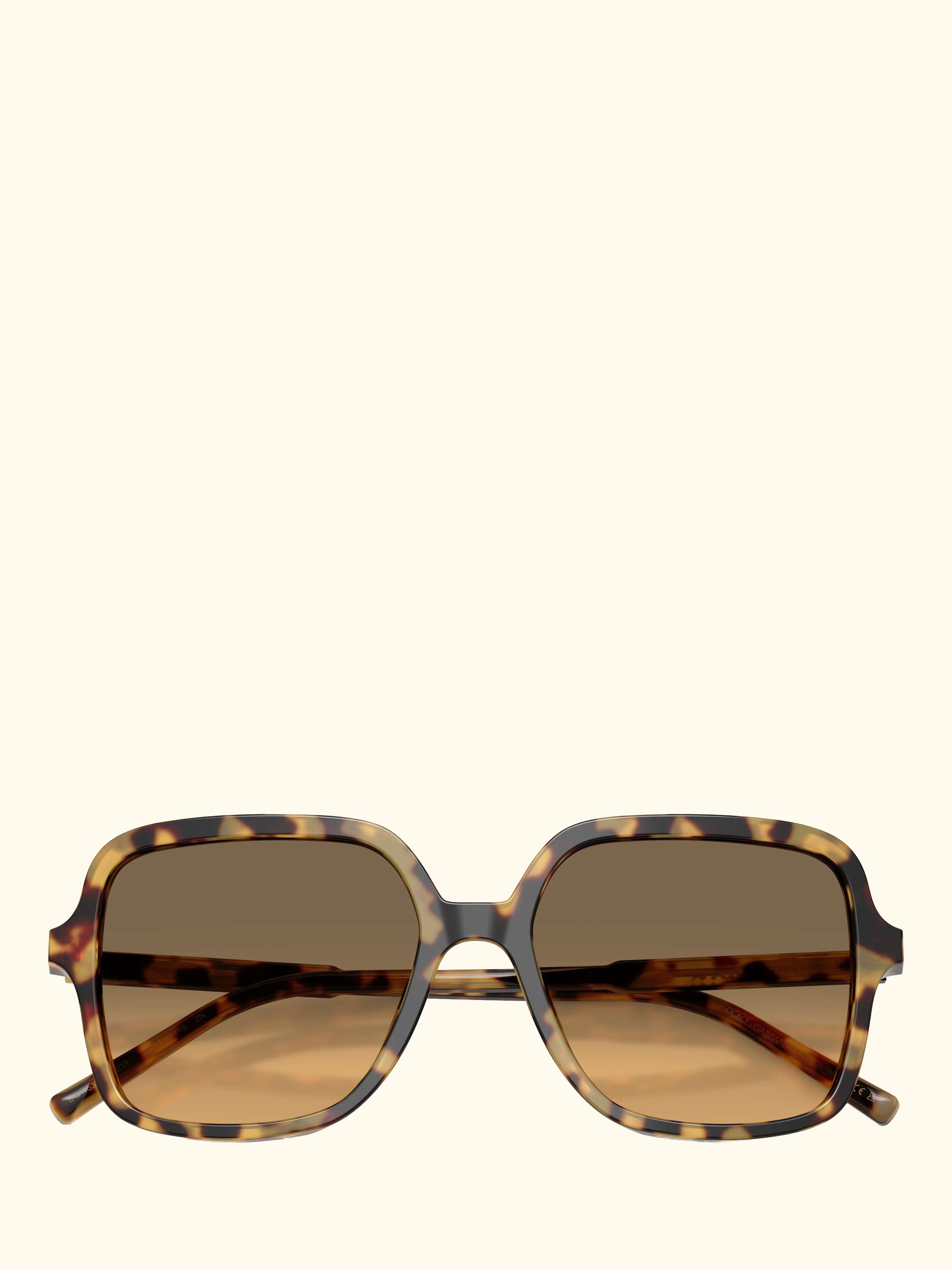 DG4539 Women's Square Sunglasses, Yellow Havana/Brown Gradient