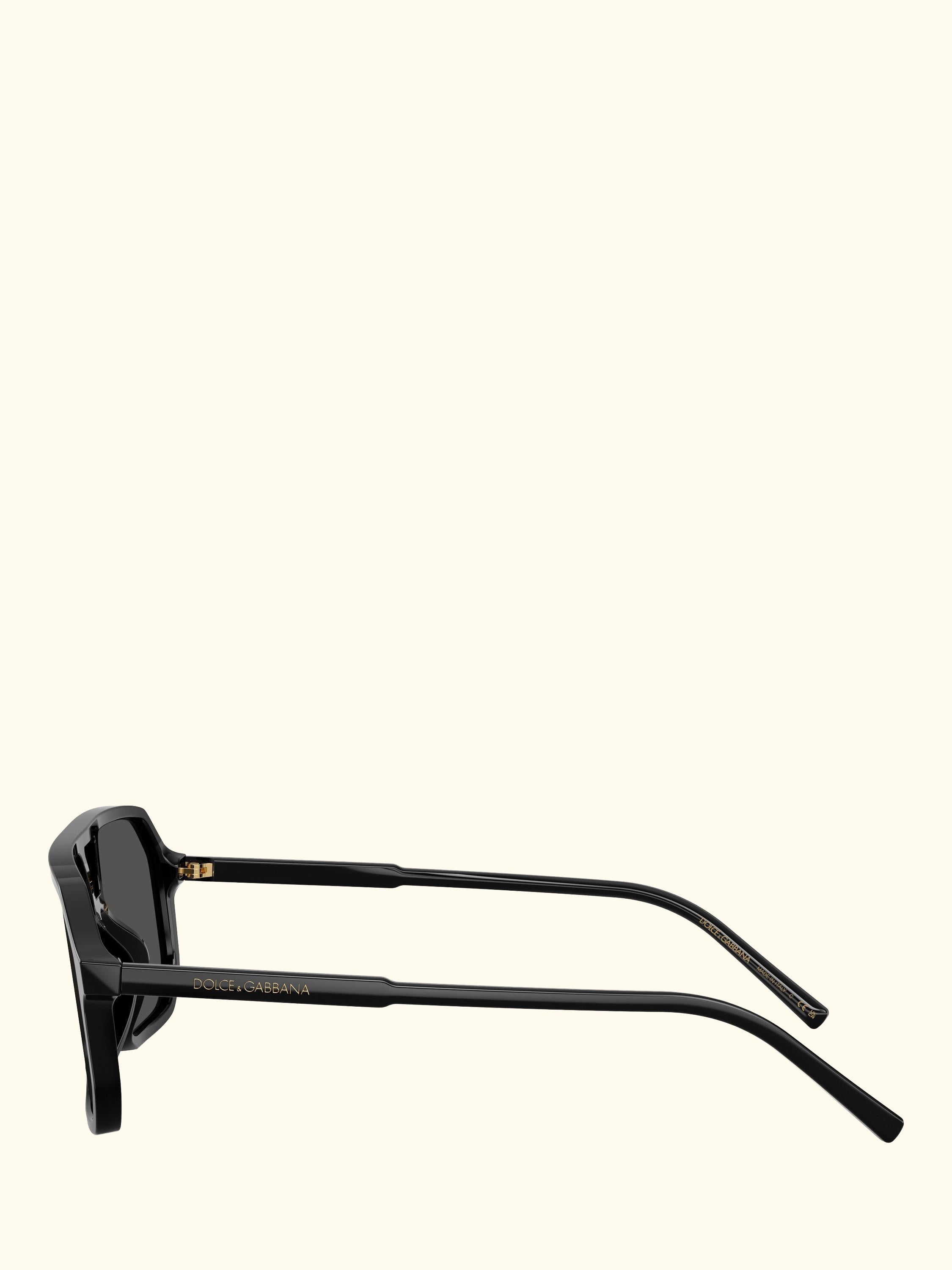 DG4541 Women's Square Sunglasses, Black/Grey