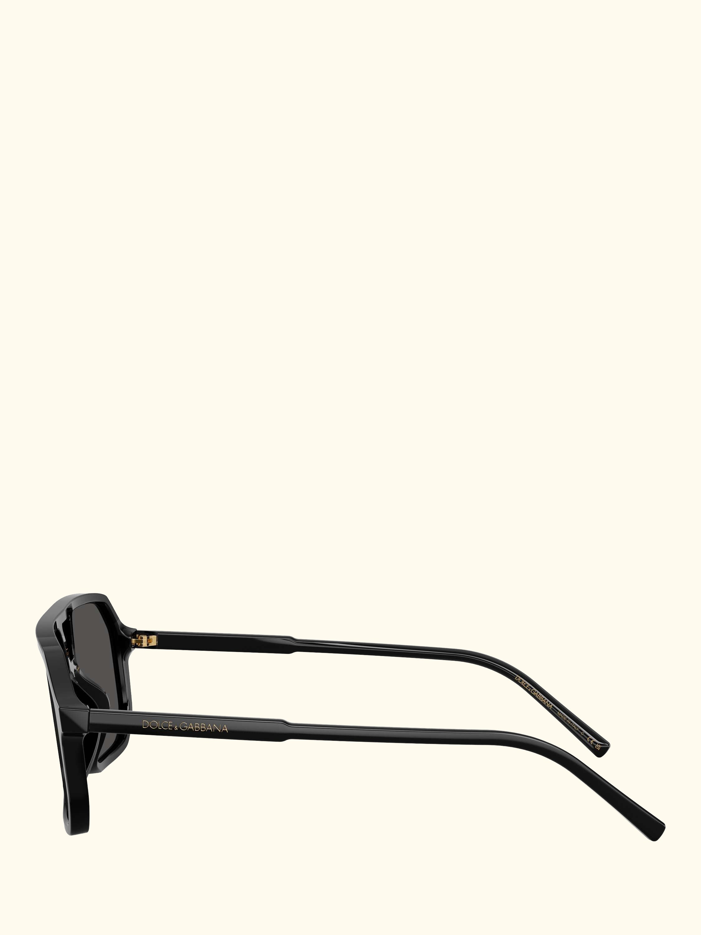 DG4541 Women's Square Sunglasses, Black/Grey