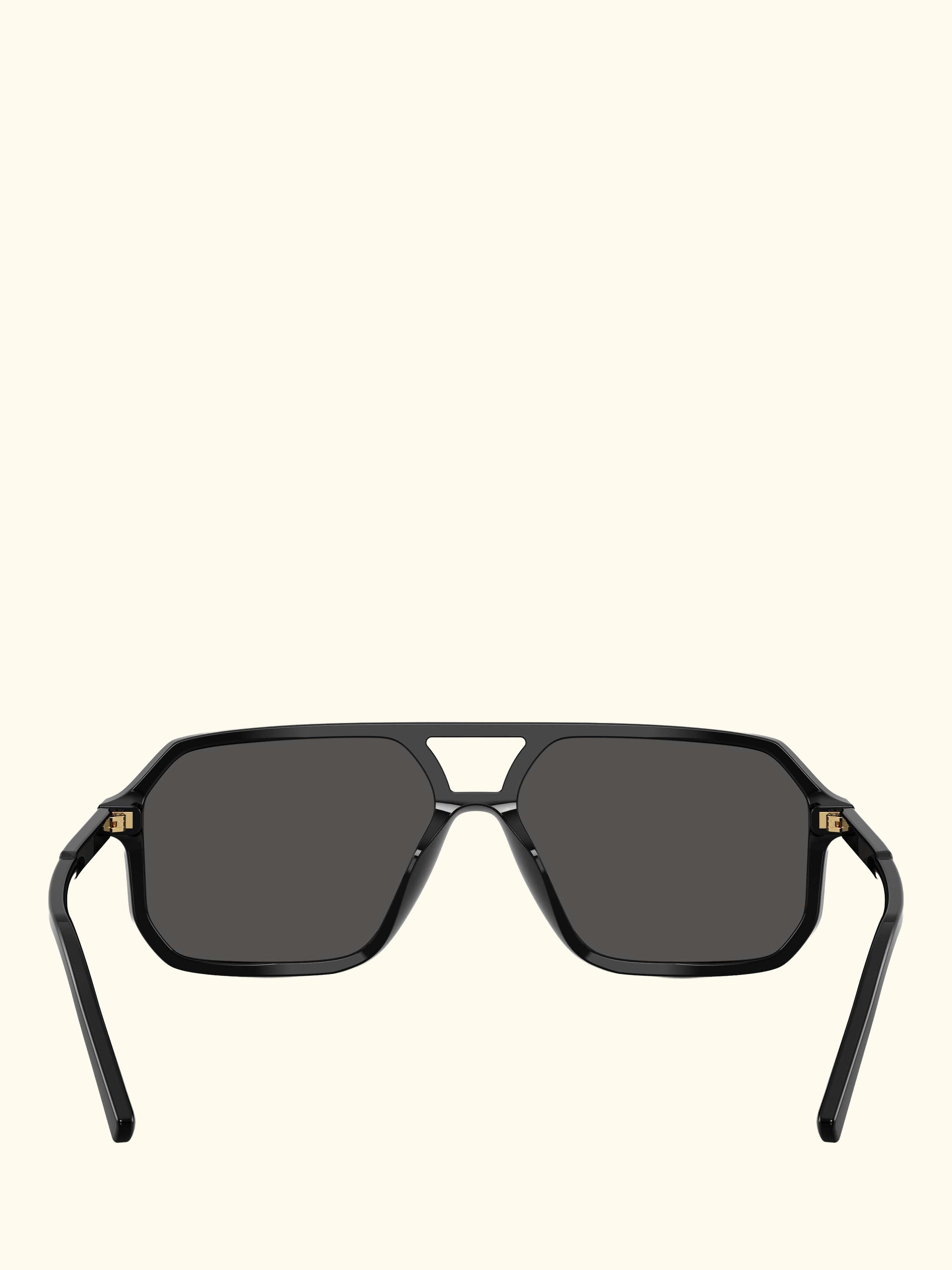 DG4541 Women's Square Sunglasses, Black/Grey
