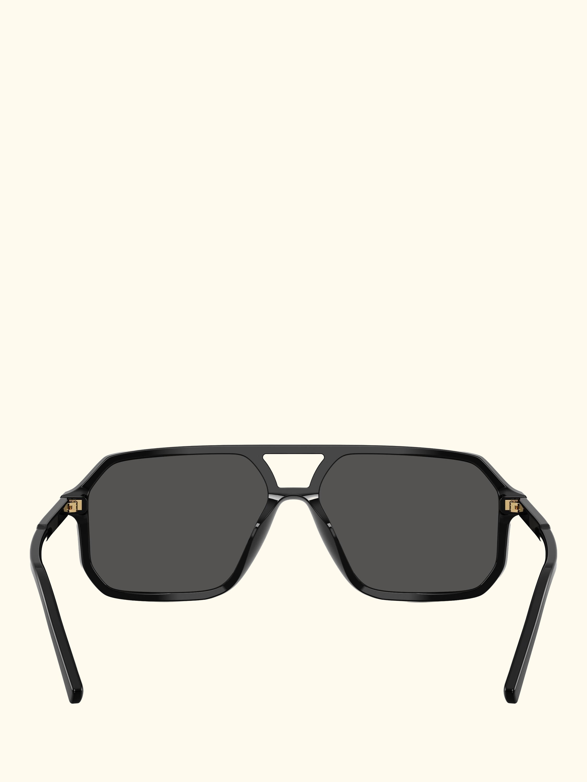 DG4541 Women's Square Sunglasses, Black/Grey