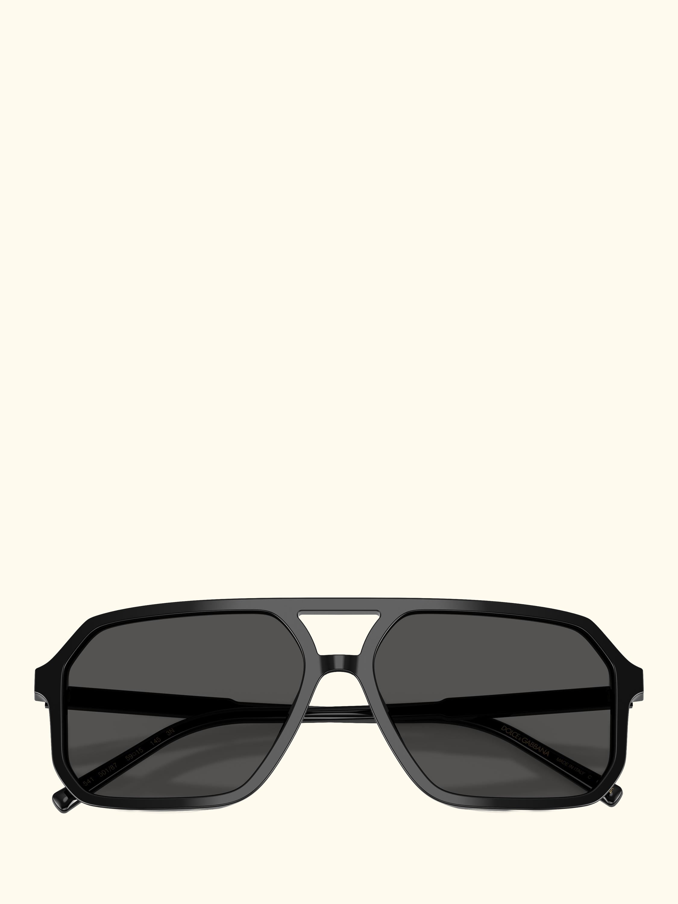 DG4541 Women's Square Sunglasses, Black/Grey