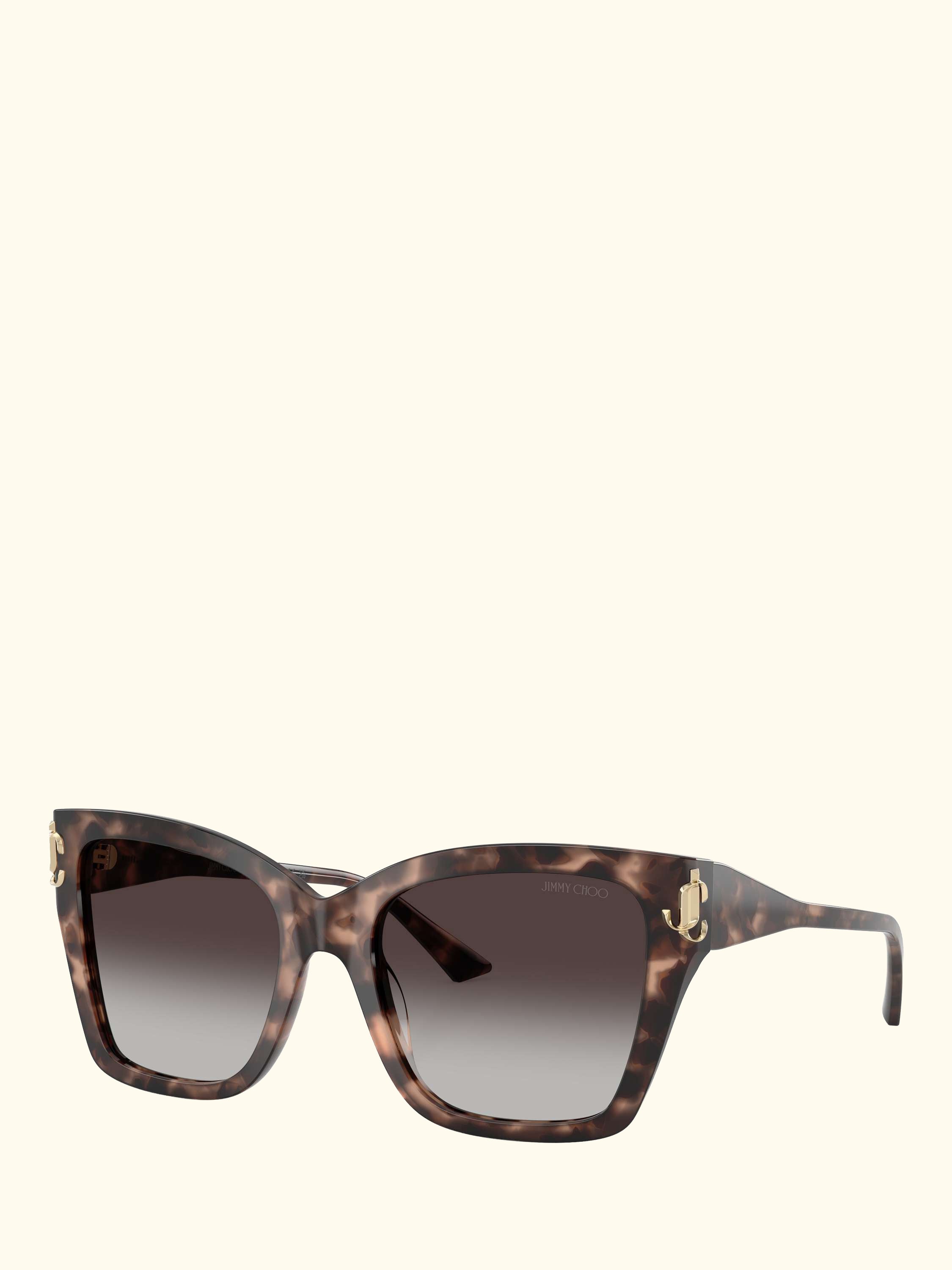 JC5012 Women's Square Sunglasses, Pink Havana/Grey Gradient