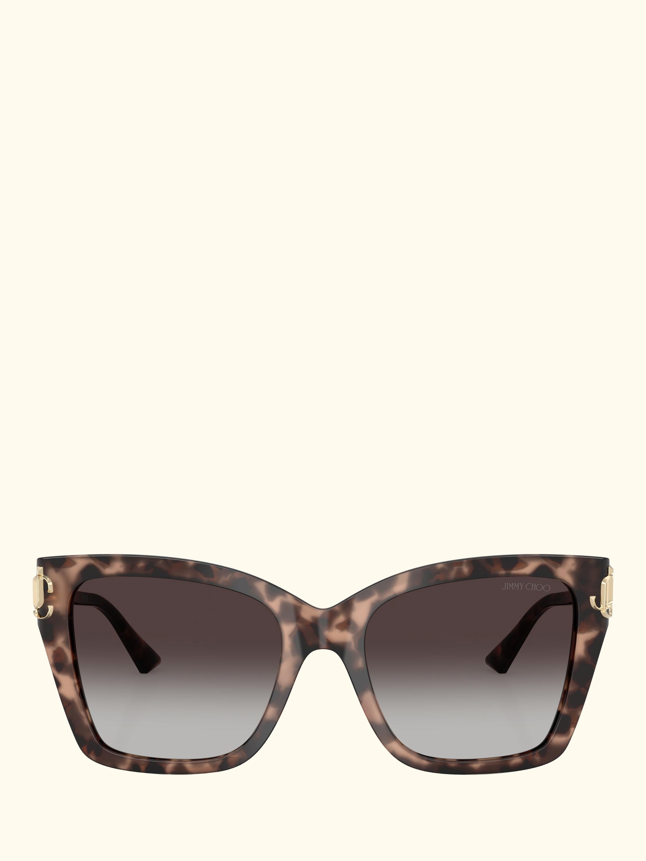JC5012 Women's Square Sunglasses, Pink Havana/Grey Gradient
