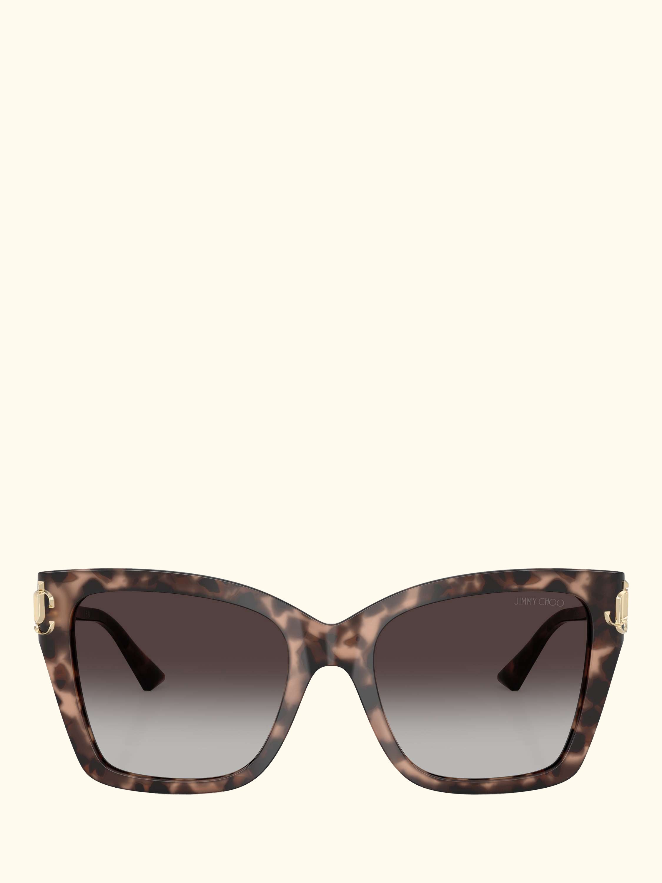 JC5012 Women's Square Sunglasses, Pink Havana/Grey Gradient