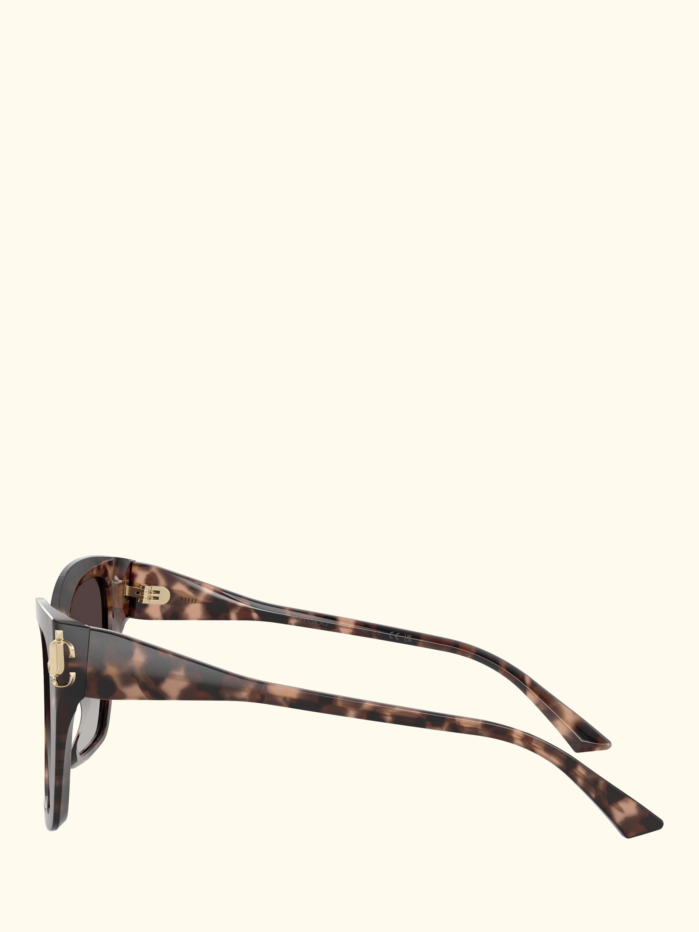 JC5012 Women's Square Sunglasses, Pink Havana/Grey Gradient