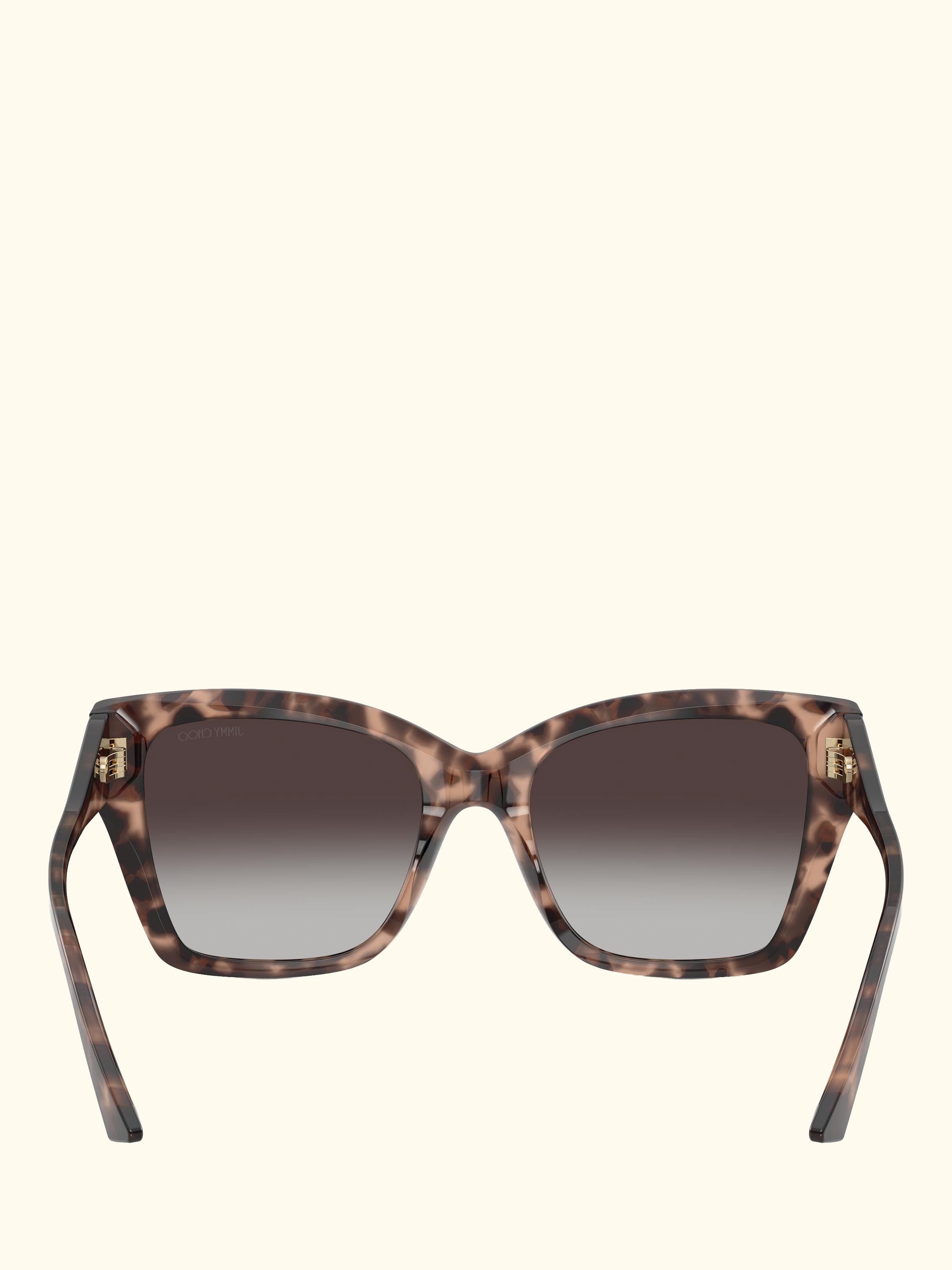 JC5012 Women's Square Sunglasses, Pink Havana/Grey Gradient