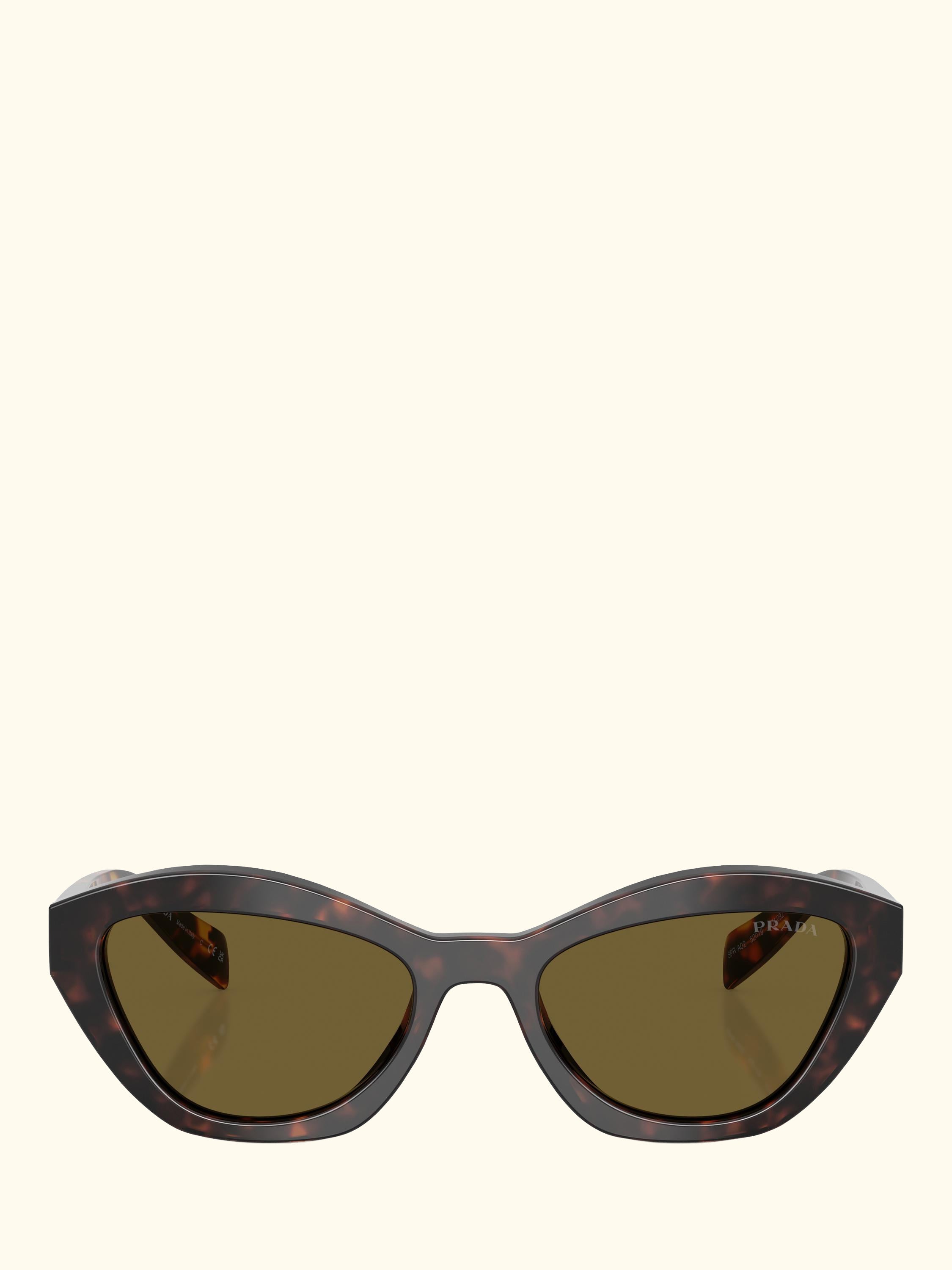 PR A02S Women's Cat Eye Sunglasses, Root Tortoise/Green