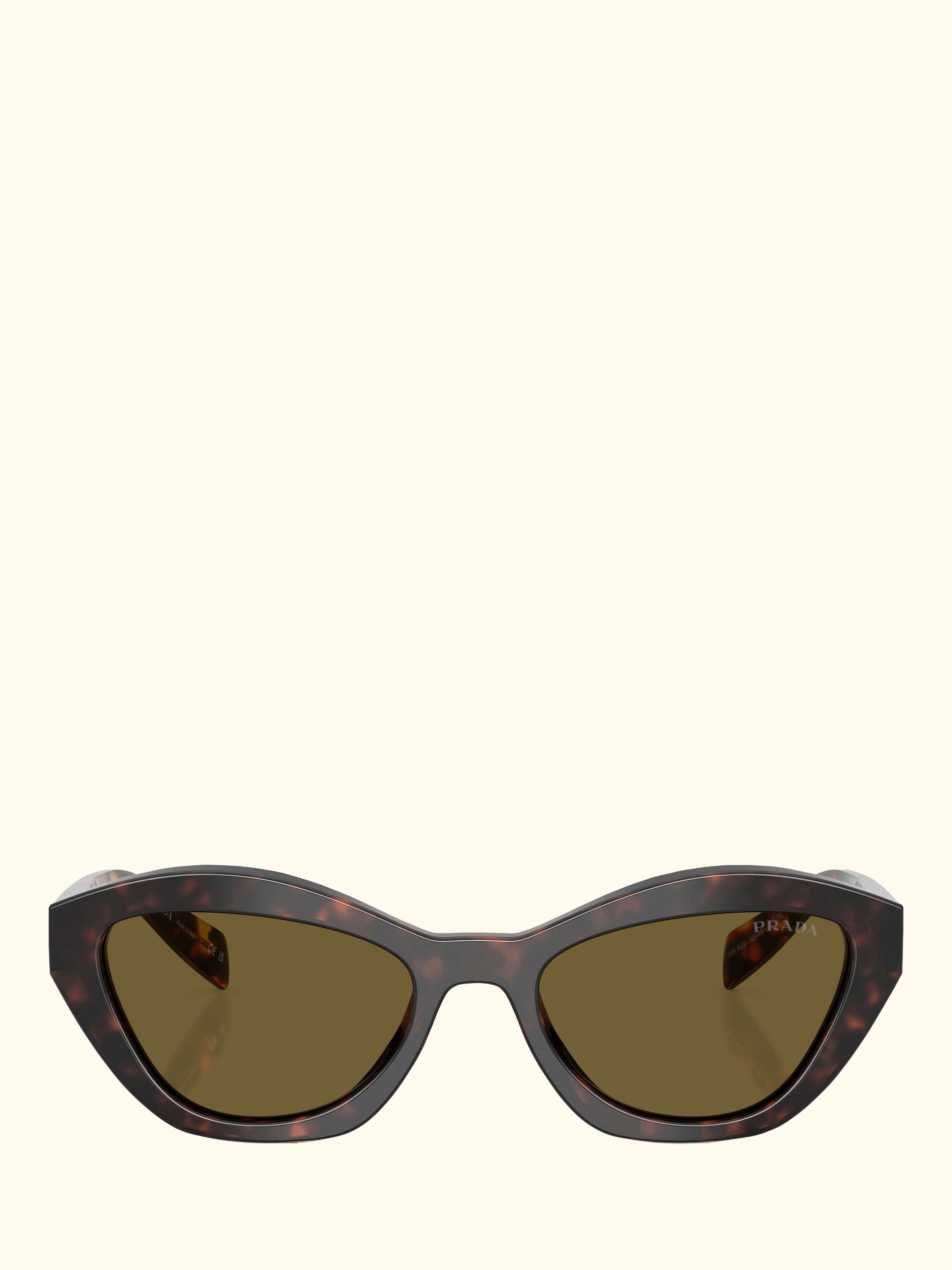 PR A02S Women's Cat Eye Sunglasses, Root Tortoise/Green
