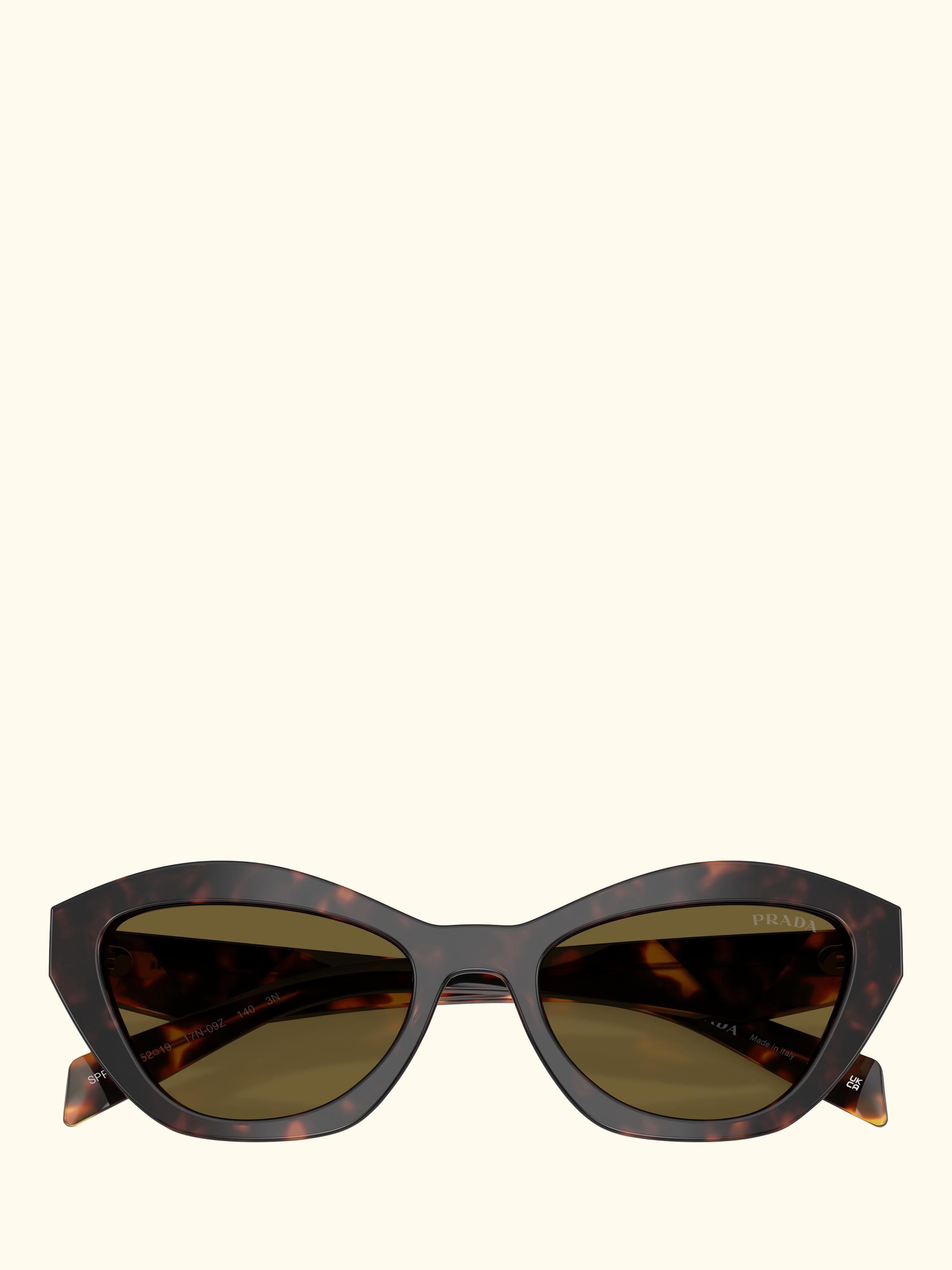 PR A02S Women's Cat Eye Sunglasses, Root Tortoise/Green