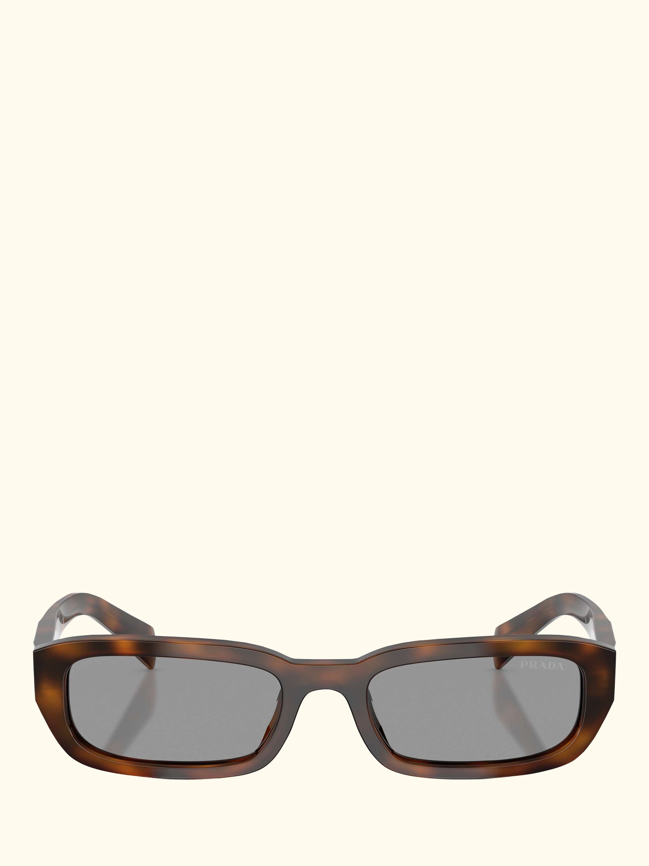 PR B06S Rectangular Sunglasses, Juniper Tortoise/Grey