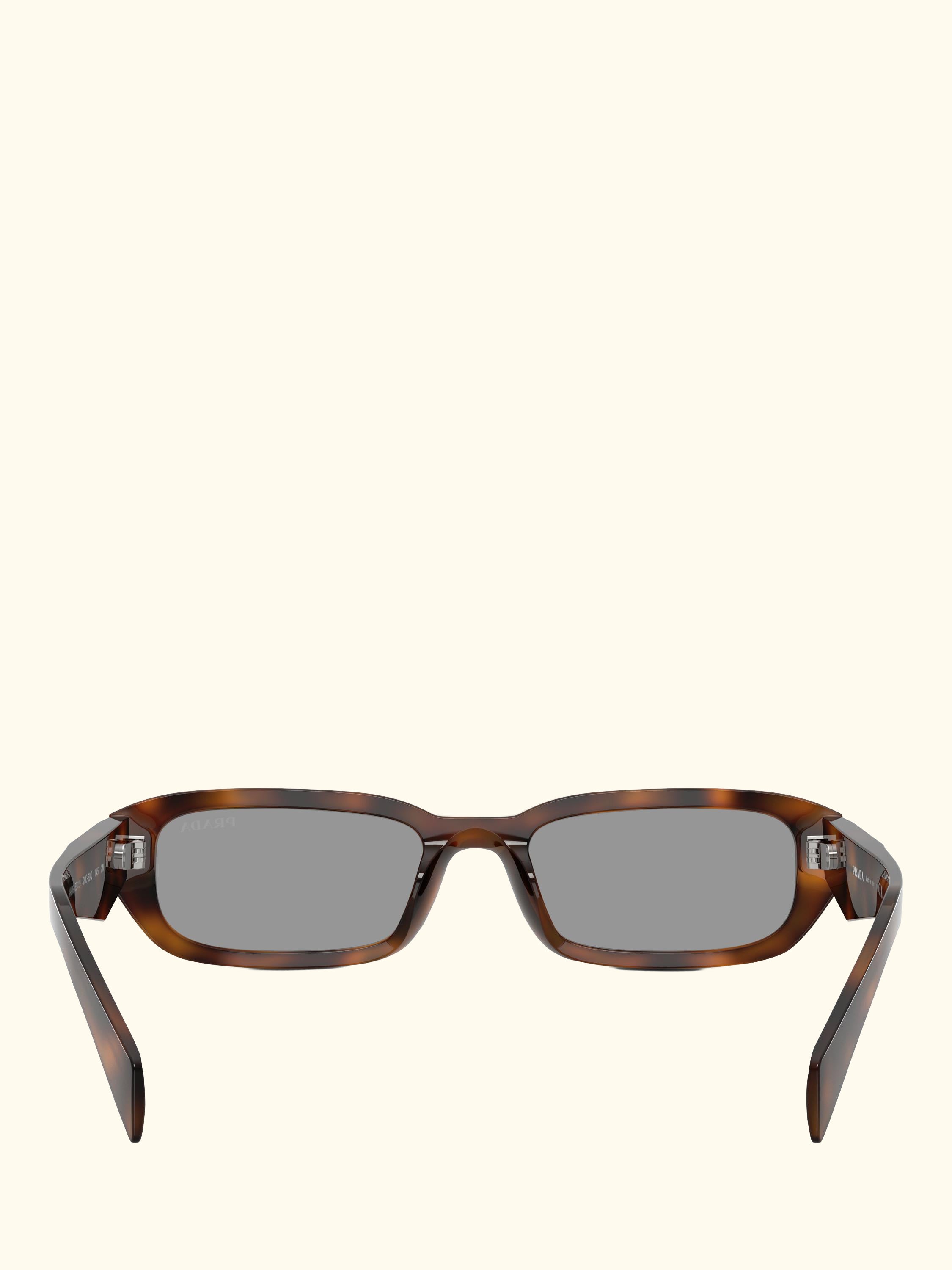 PR B06S Rectangular Sunglasses, Juniper Tortoise/Grey