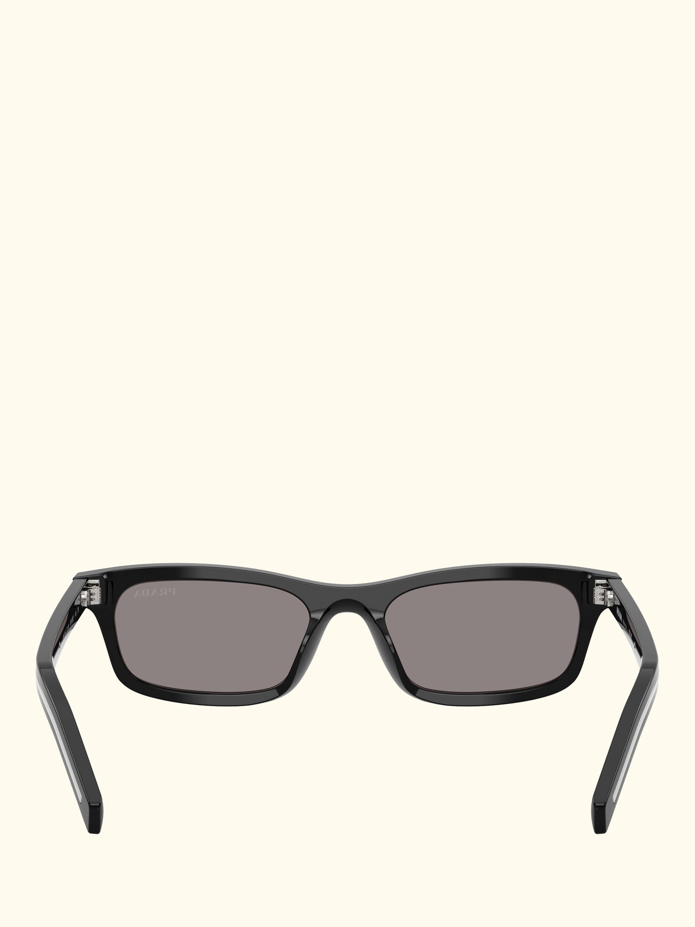 PR D05S Pillow Sunglasses, Black/Grey