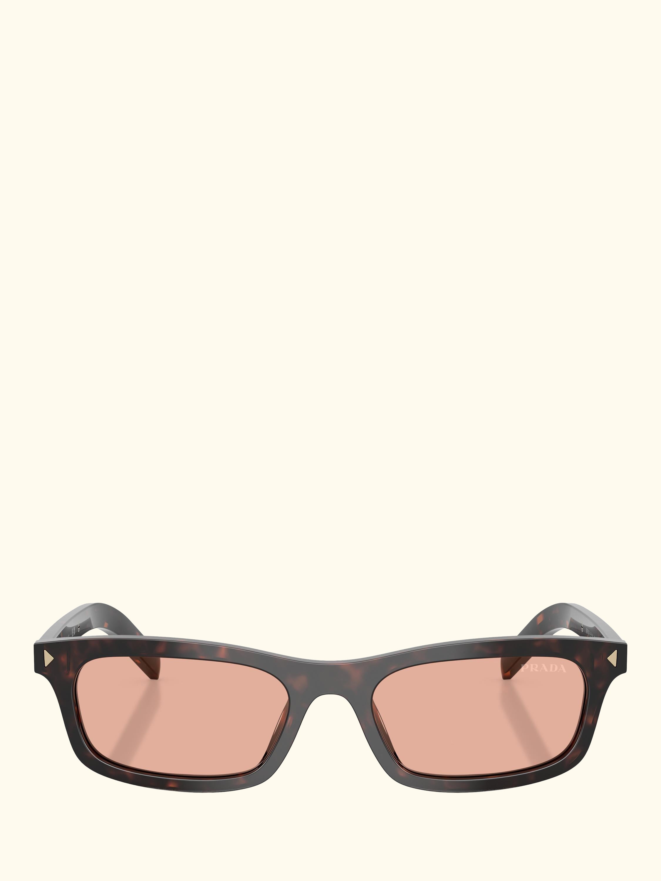 PR D05S Men's Rectangular Sunglasses, Root Tortoise/Coral