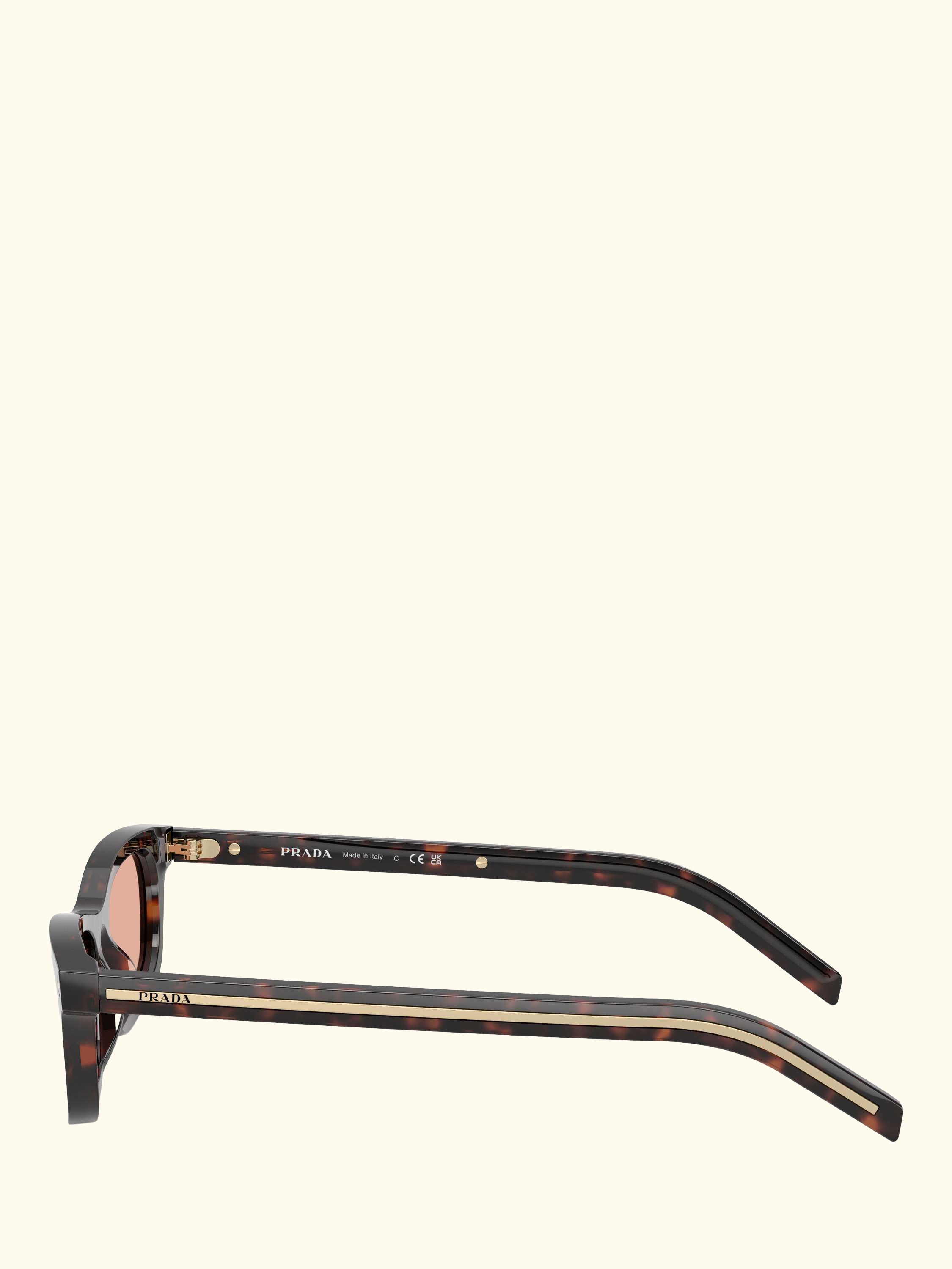 PR D05S Men's Rectangular Sunglasses, Root Tortoise/Coral