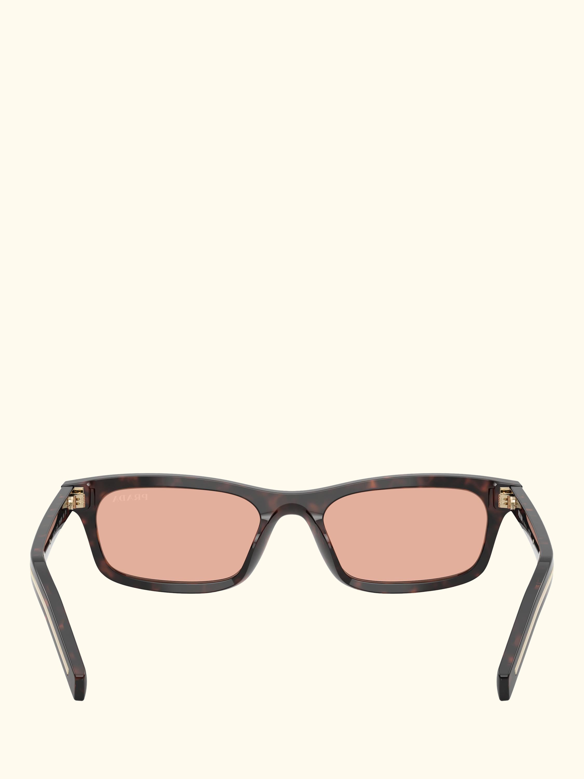 PR D05S Men's Rectangular Sunglasses, Root Tortoise/Coral