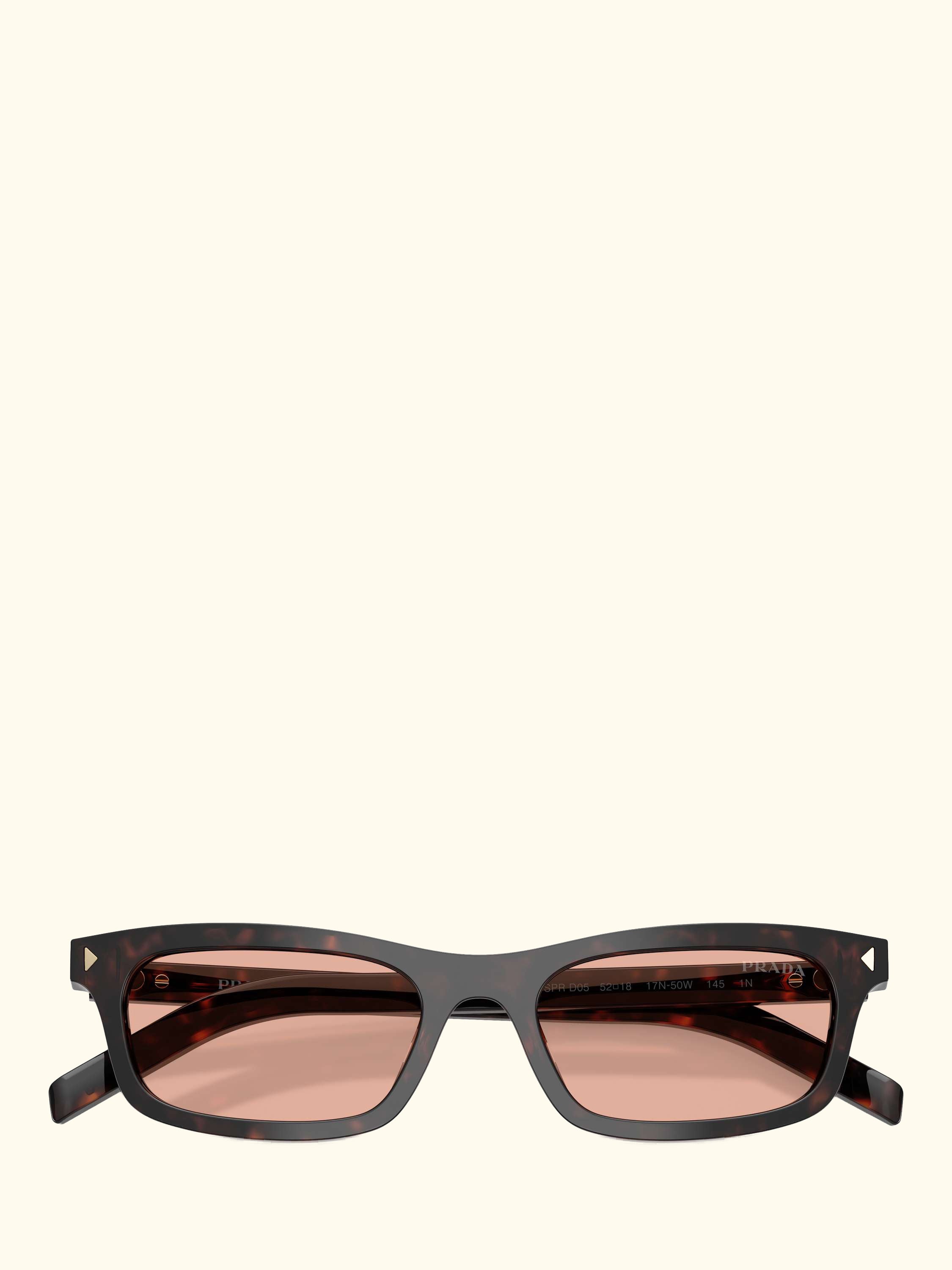 PR D05S Men's Rectangular Sunglasses, Root Tortoise/Coral