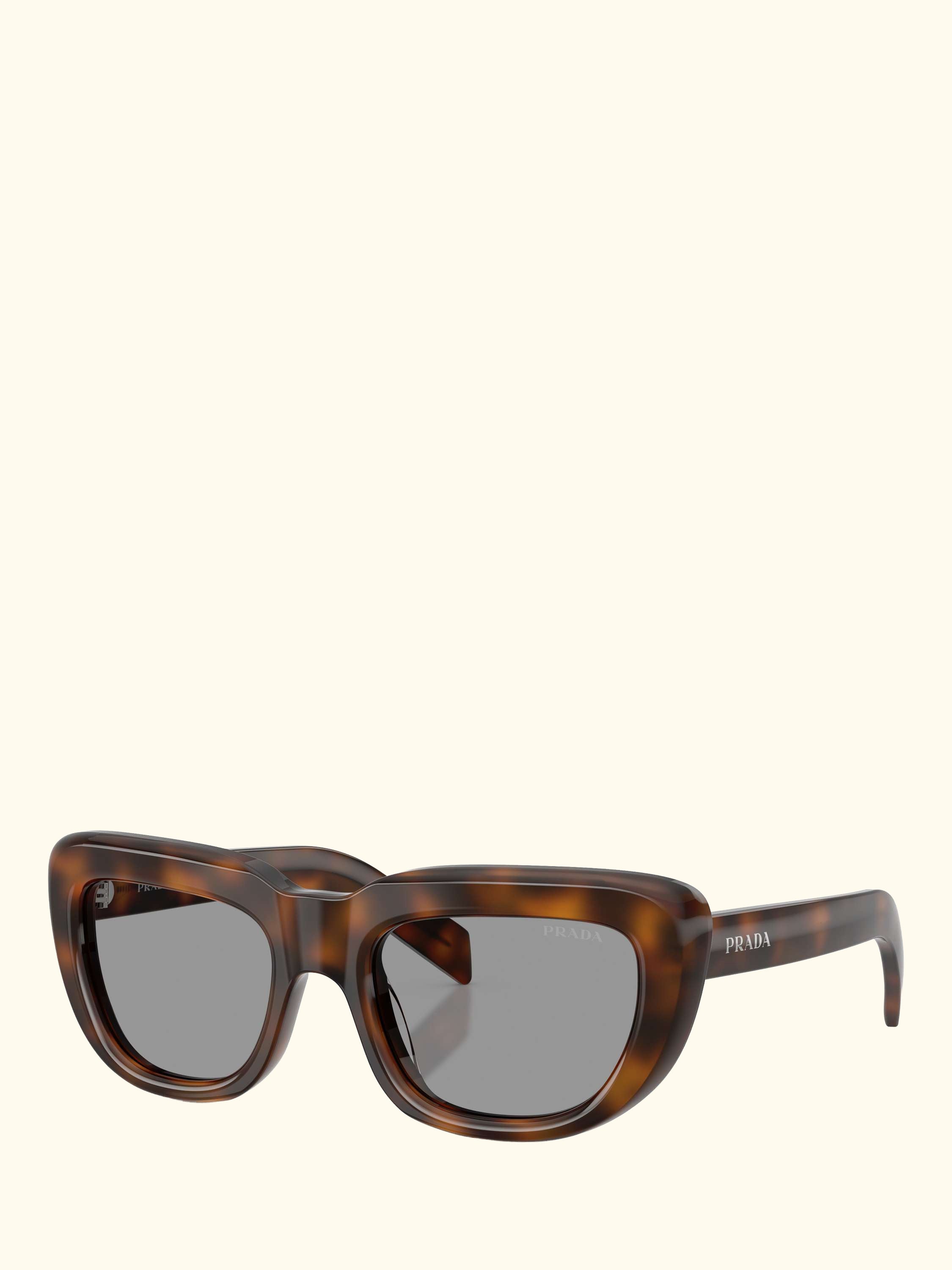 PR D07S Rectangular Sunglasses, Juniper Tortoise/Grey