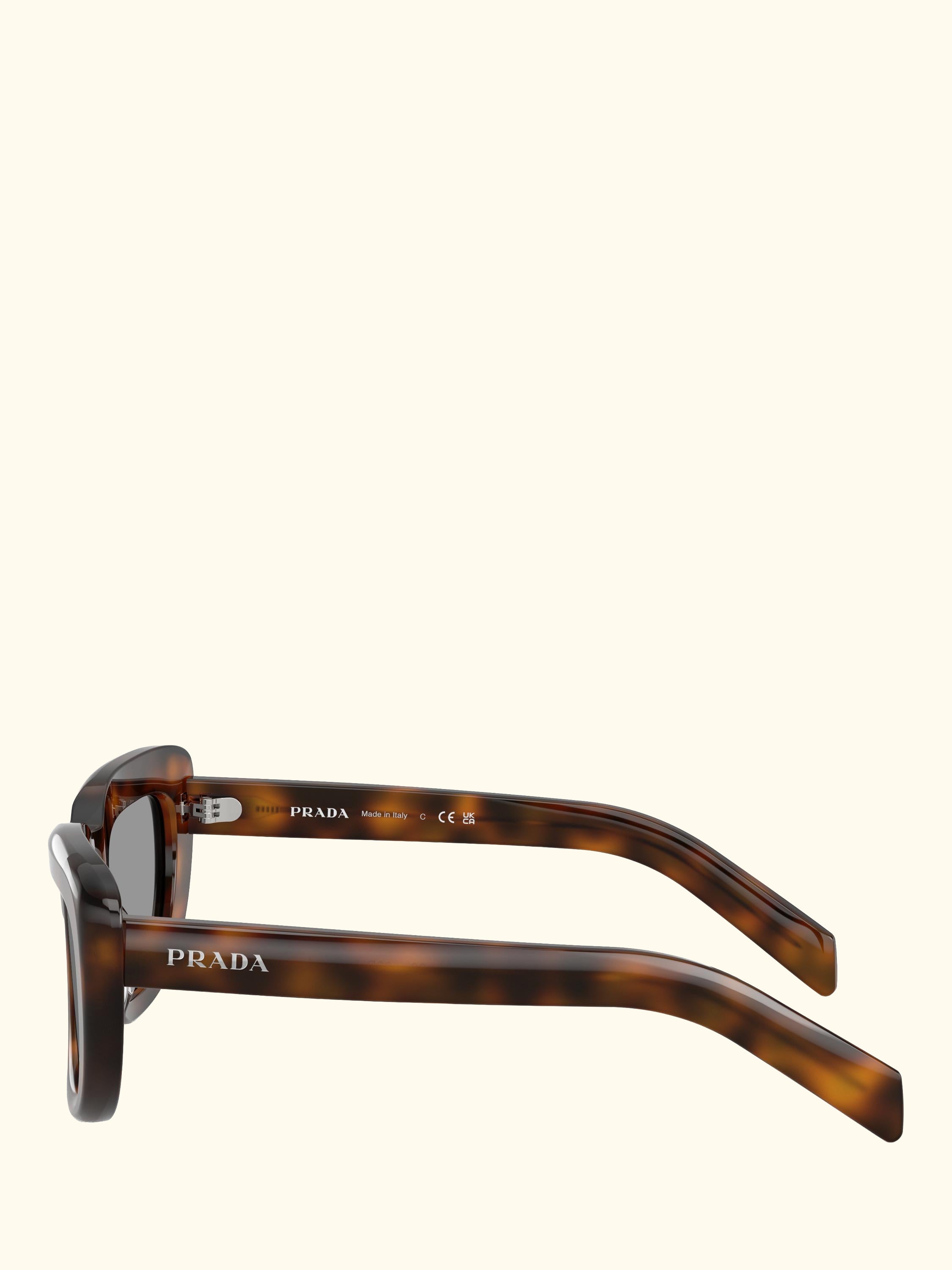 PR D07S Rectangular Sunglasses, Juniper Tortoise/Grey
