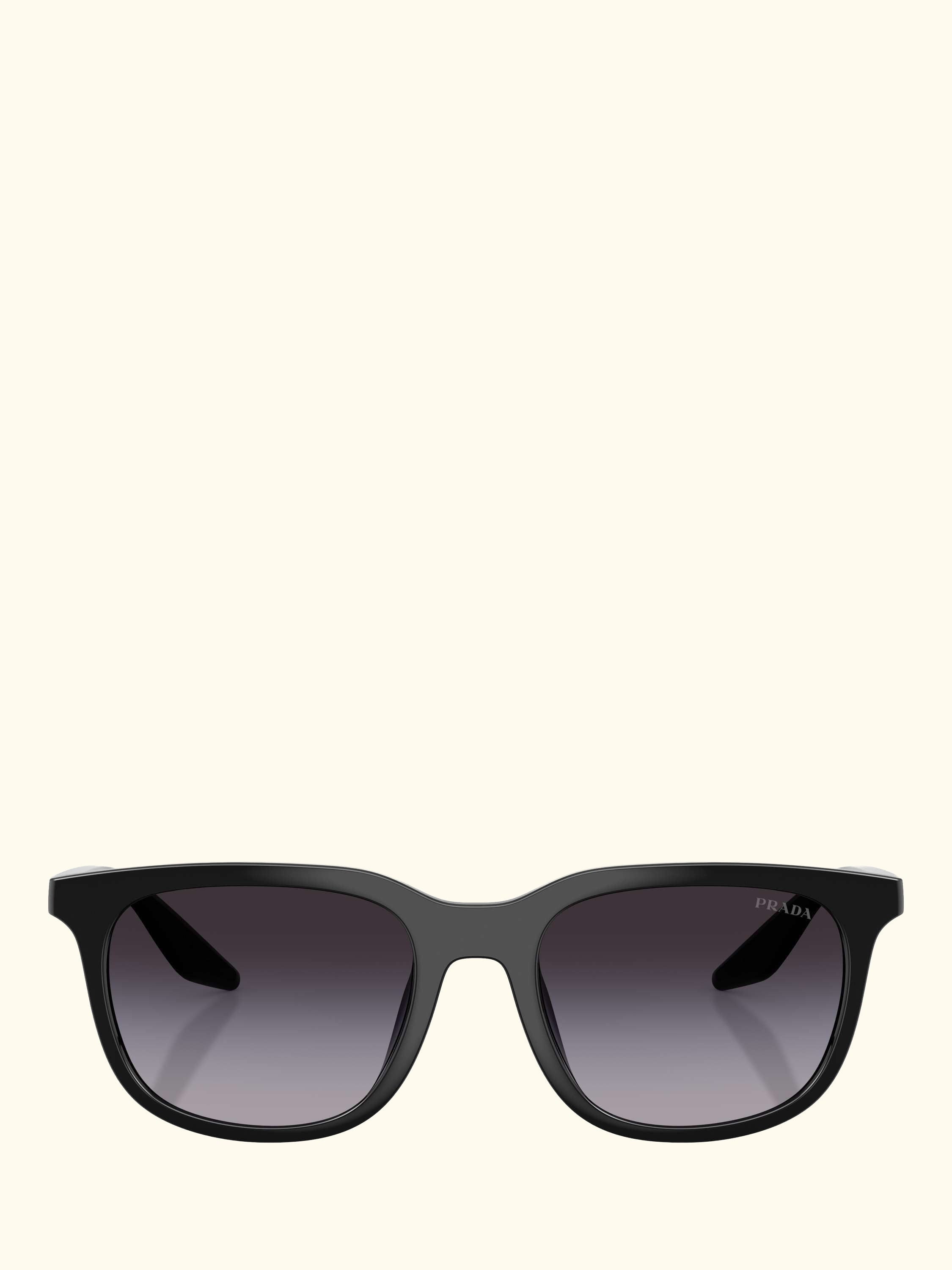 PS B09SU Men's Oval Sunglasses, Black/Grey Gradient