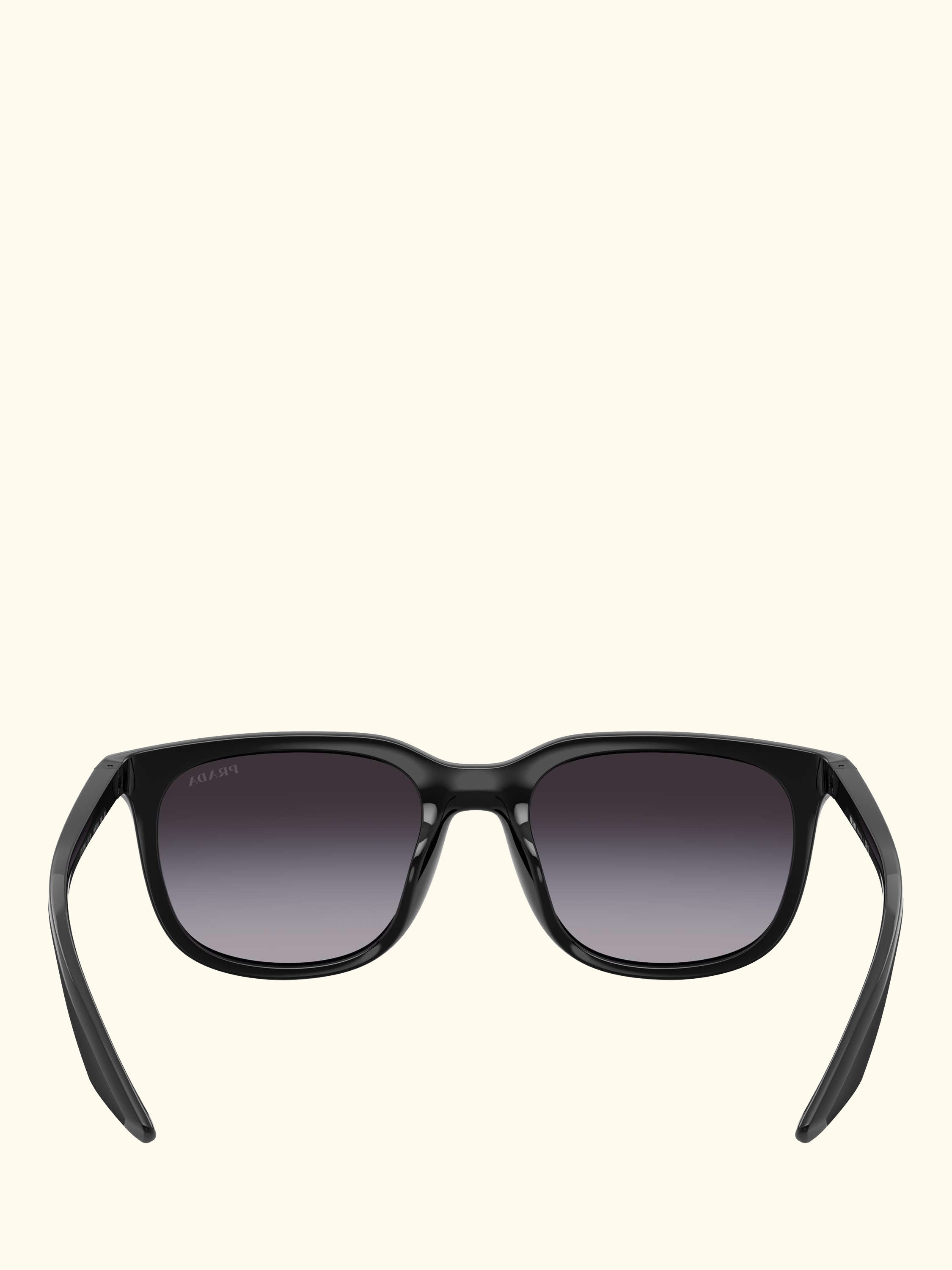 PS B09SU Men's Oval Sunglasses, Black/Grey Gradient