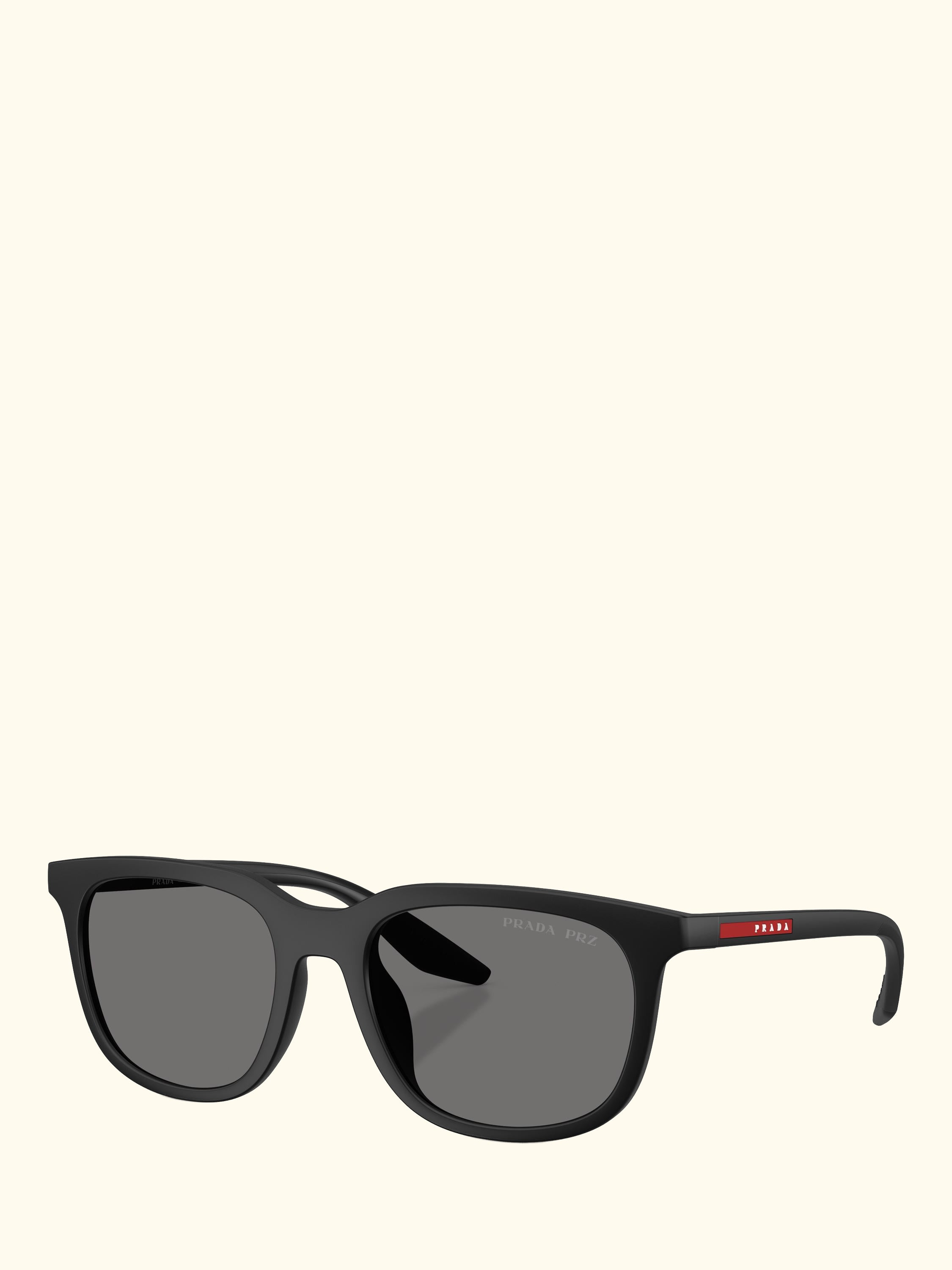 PS B09SU Men's Polarised Pillow Sunglasses, Matte Black/Grey