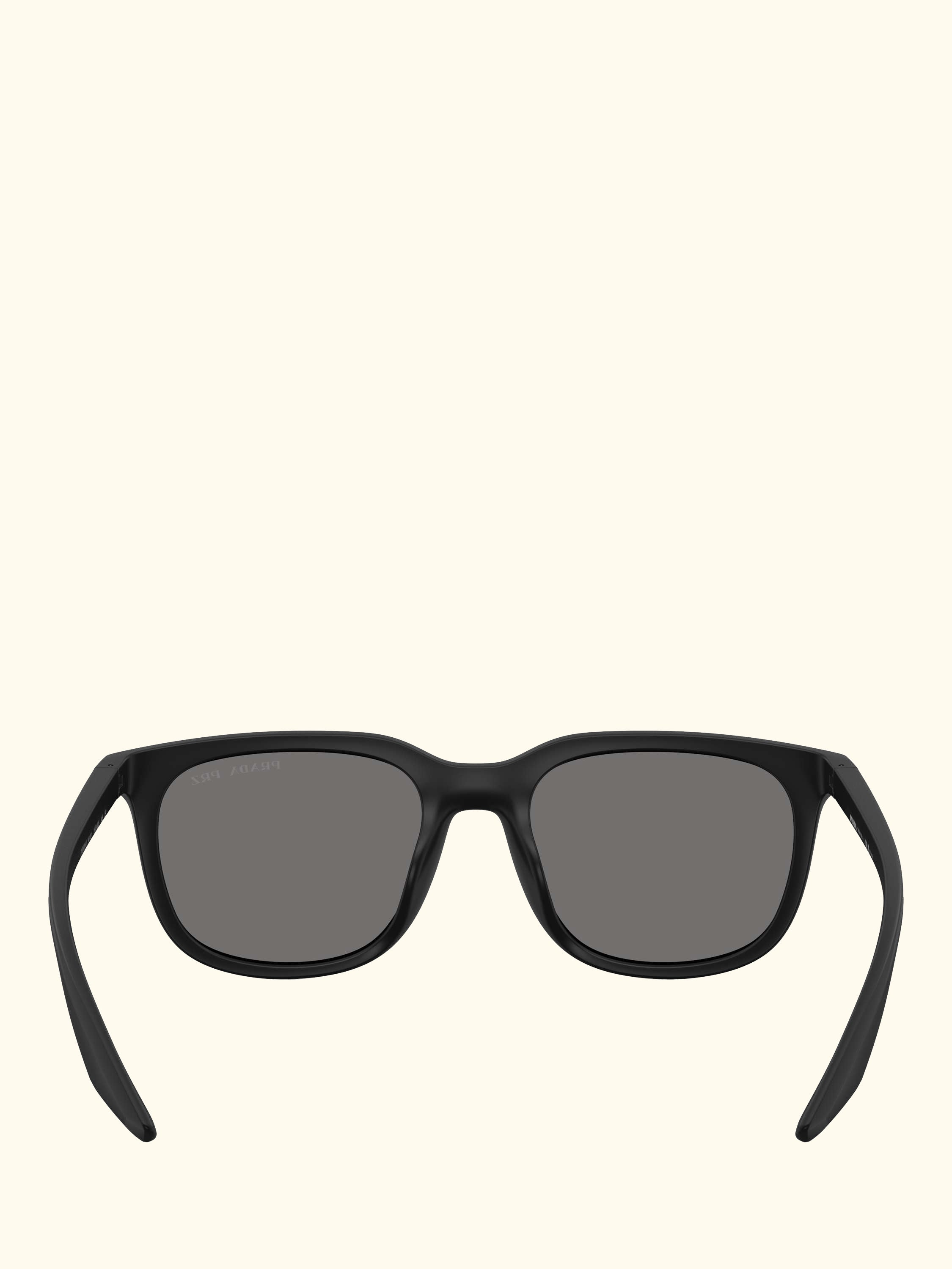 PS B09SU Men's Polarised Pillow Sunglasses, Matte Black/Grey