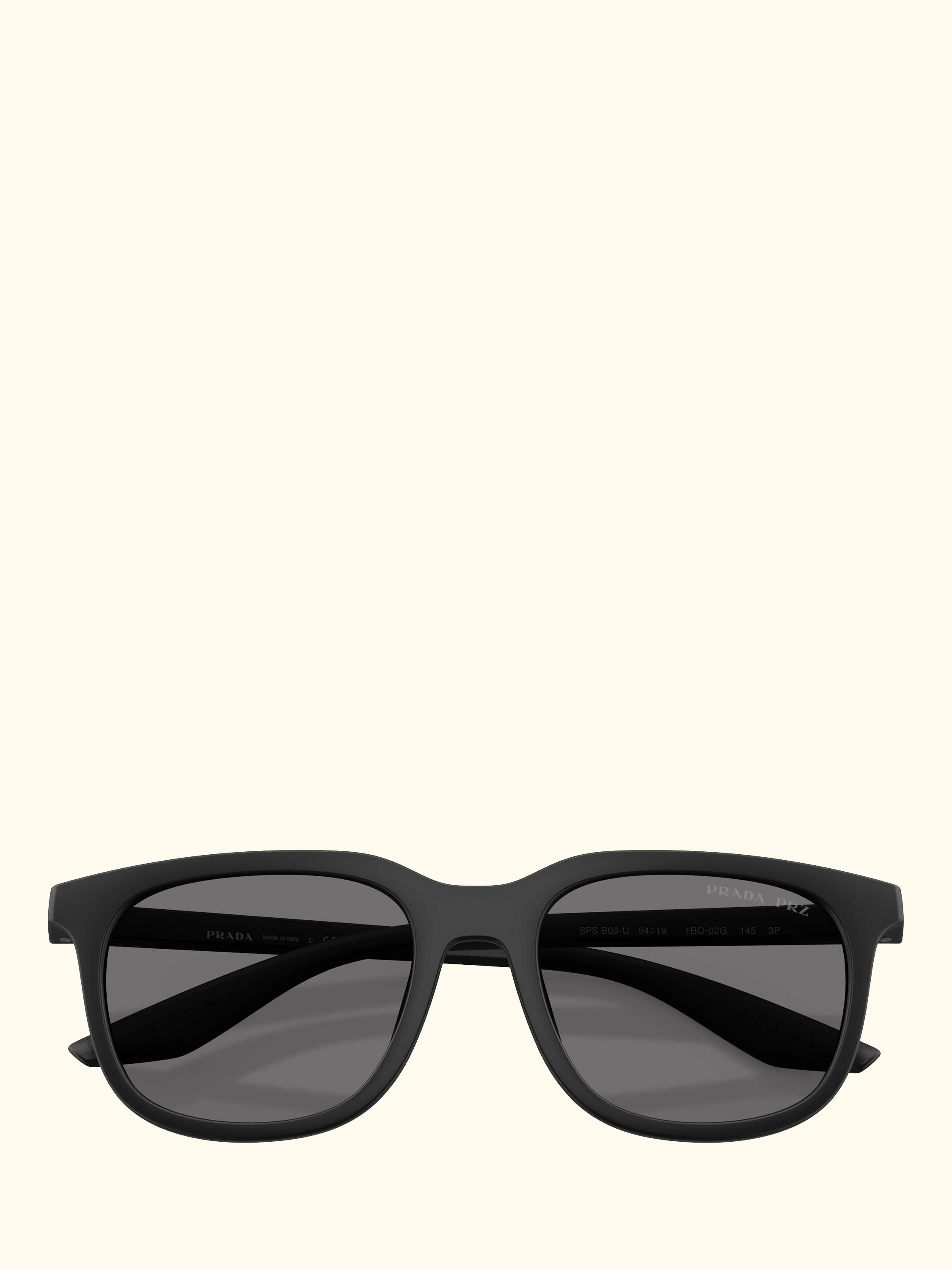PS B09SU Men's Polarised Pillow Sunglasses, Matte Black/Grey