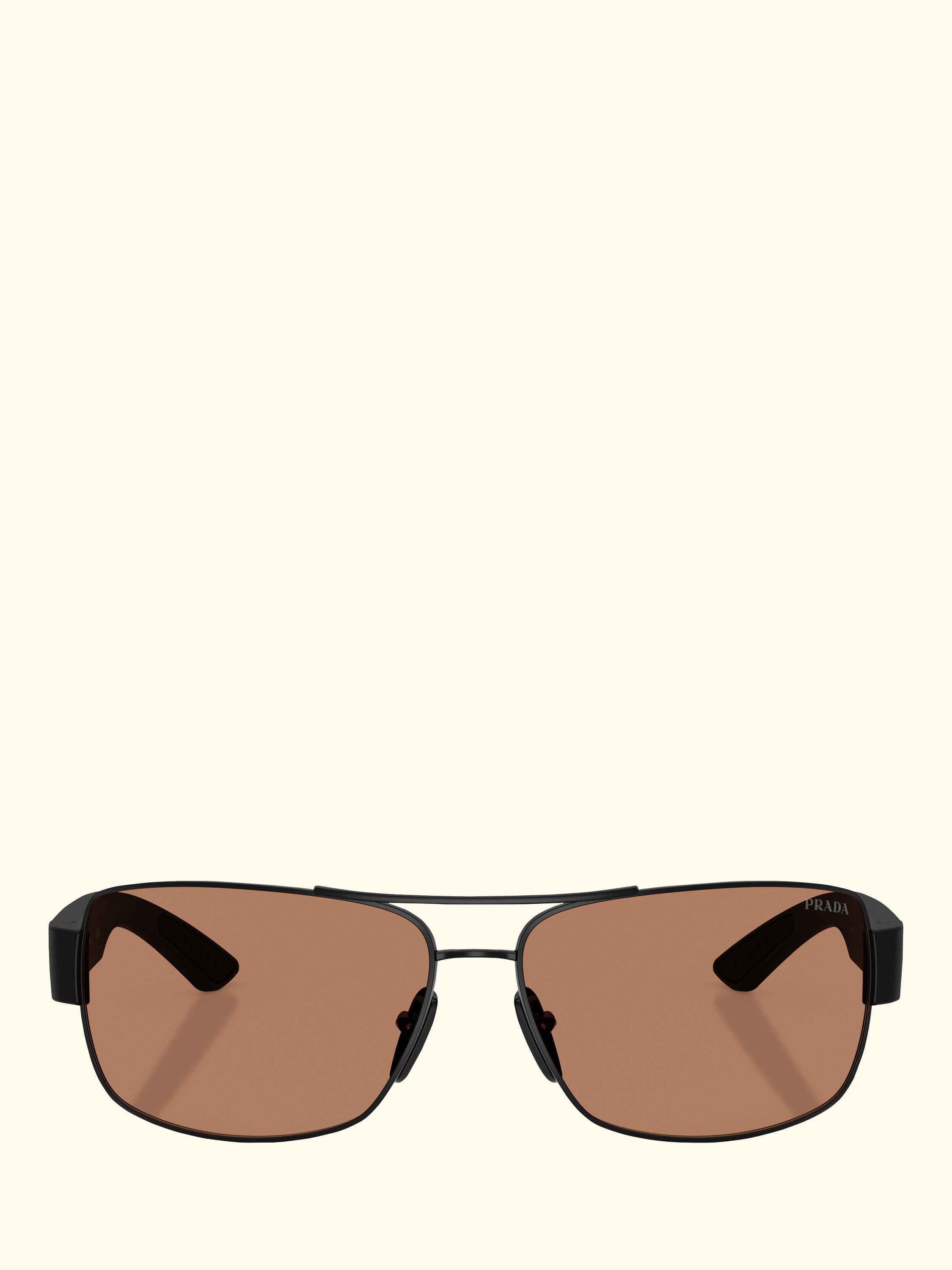 PS B52S Men's Irregular Sunglasses, Matte Black/Copper