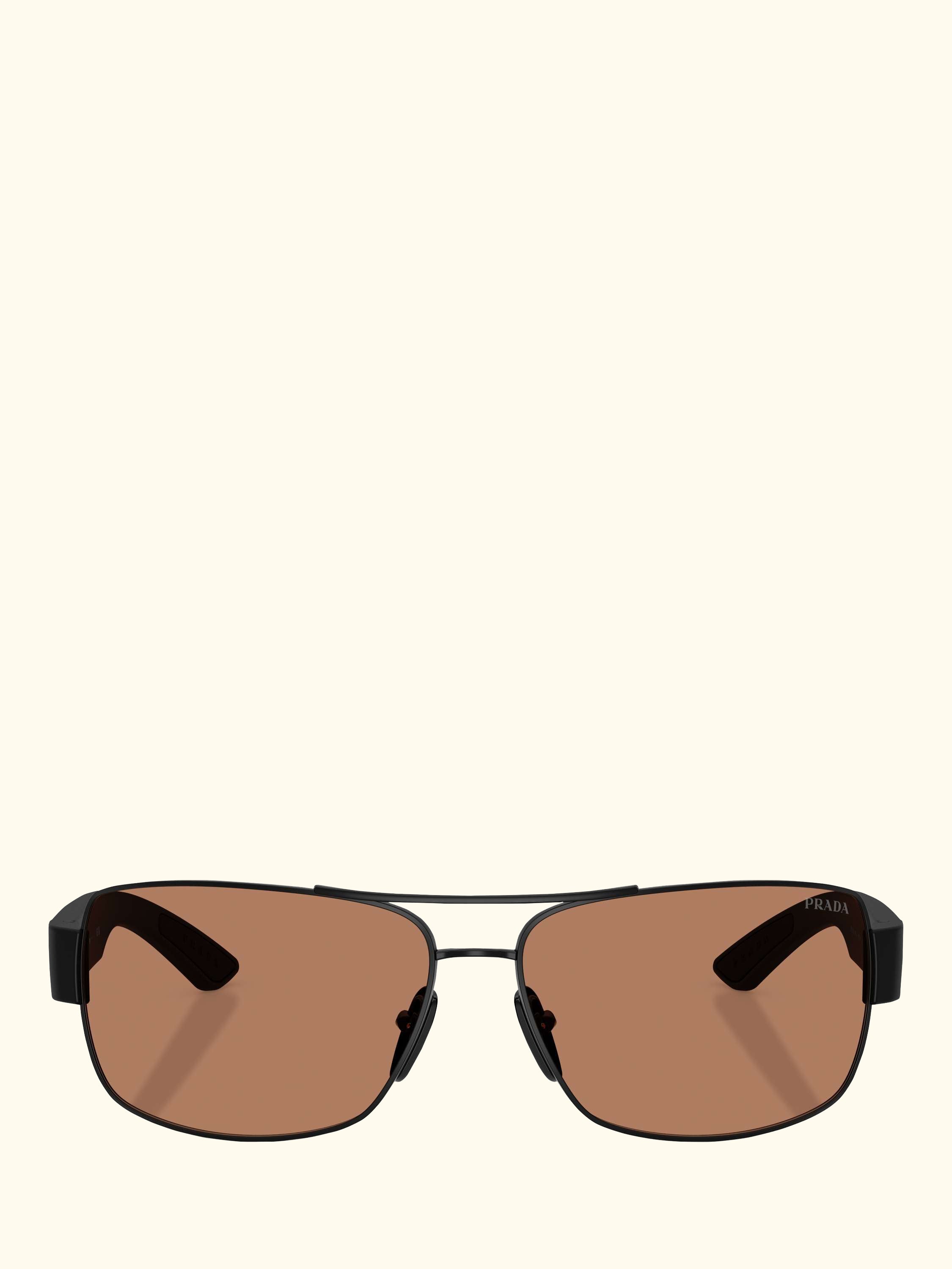 PS B52S Men's Irregular Sunglasses, Matte Black/Copper