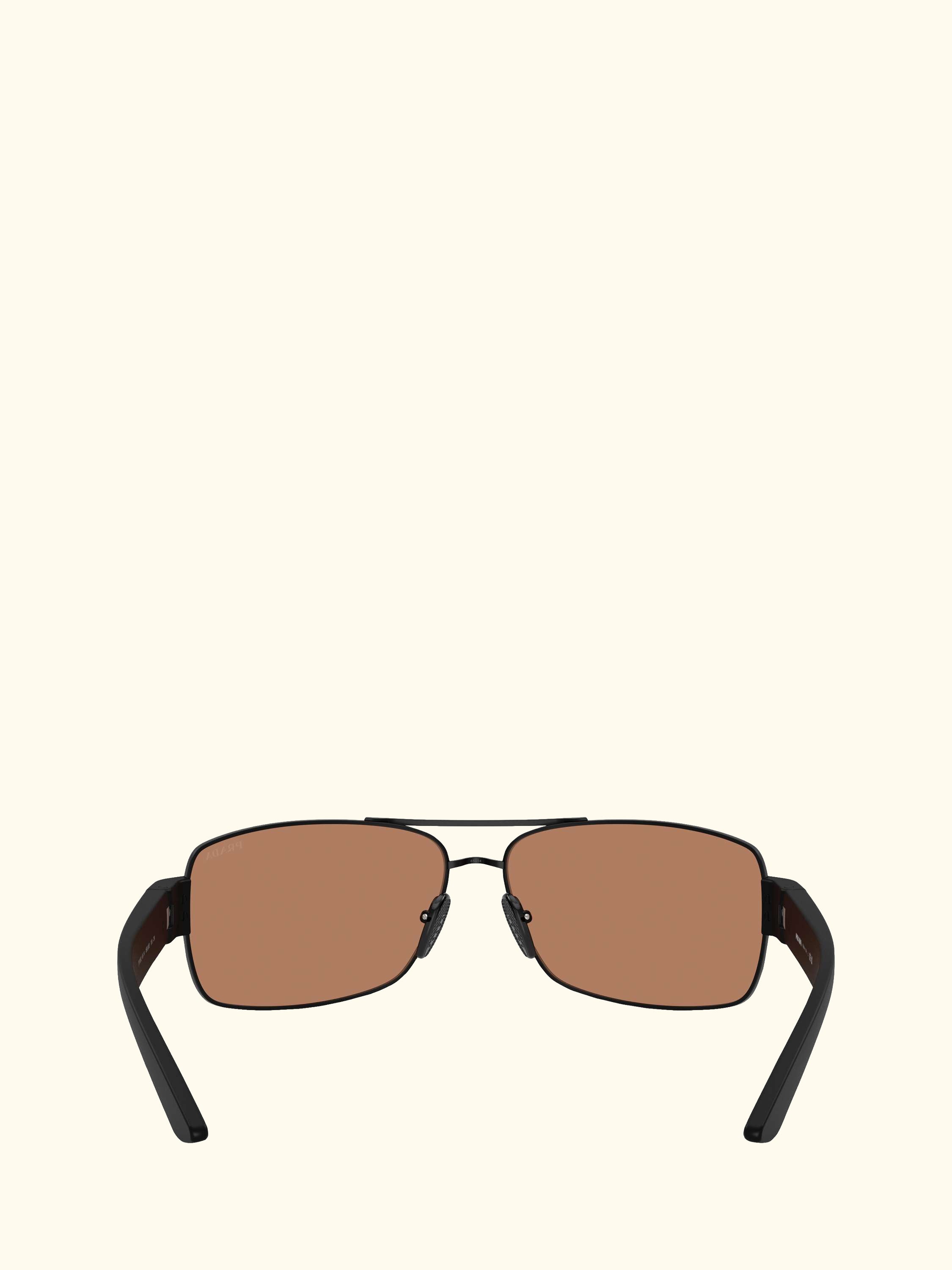 PS B52S Men's Irregular Sunglasses, Matte Black/Copper