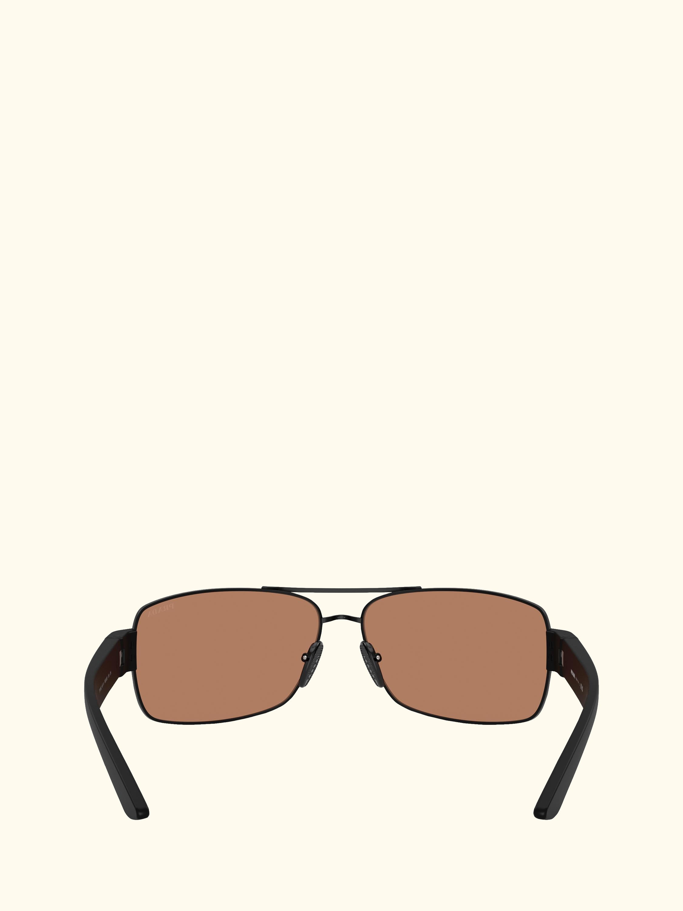 PS B52S Men's Irregular Sunglasses, Matte Black/Copper