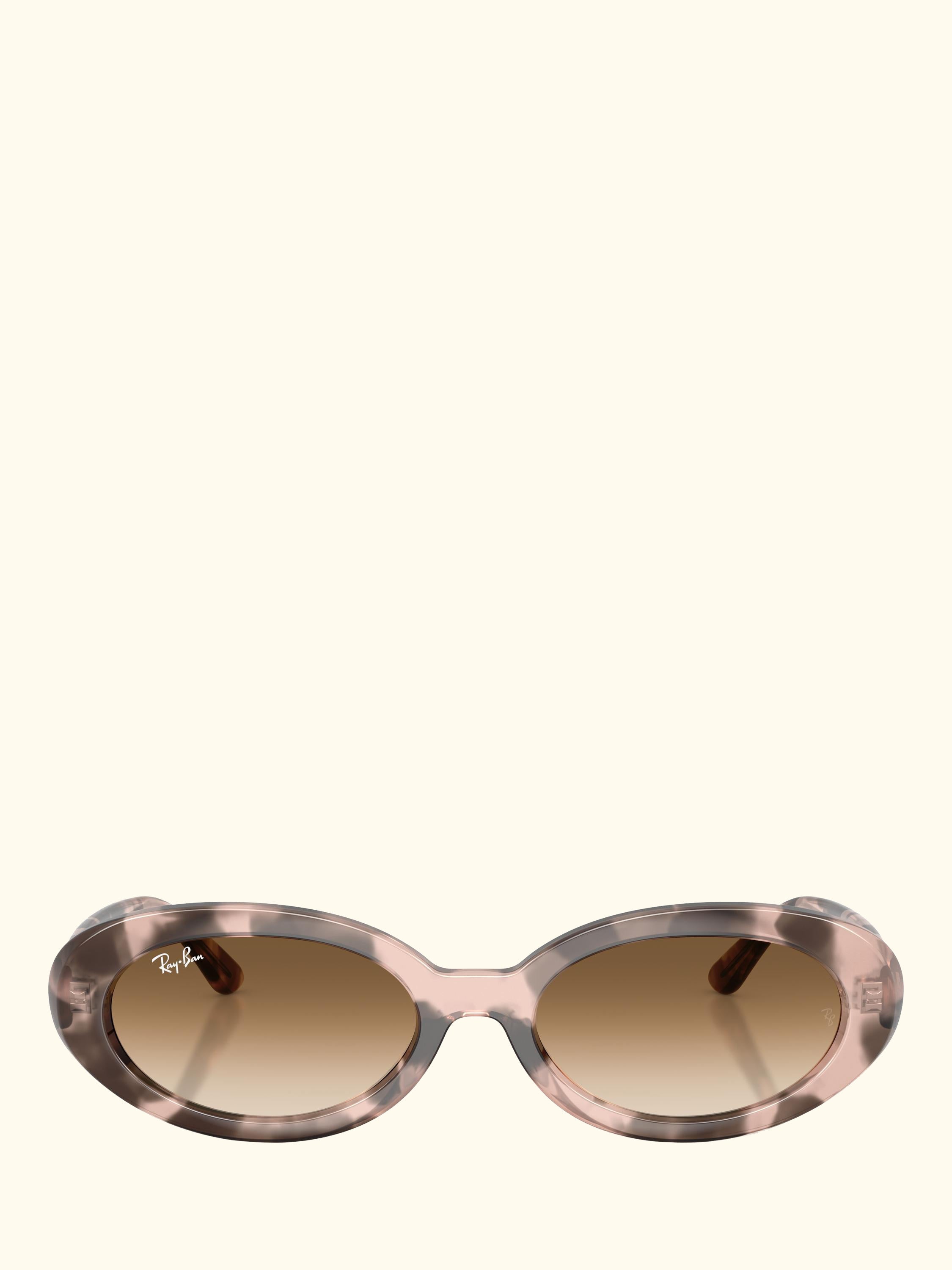 RB2223 Women's Oval Sunglasses, Pink Havana