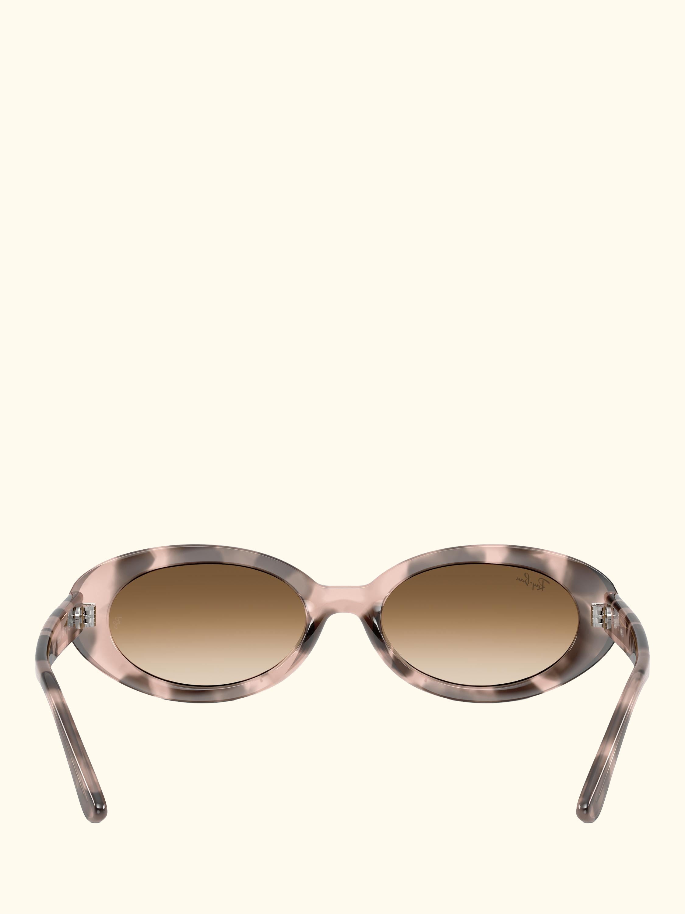 RB2223 Women's Oval Sunglasses, Pink Havana