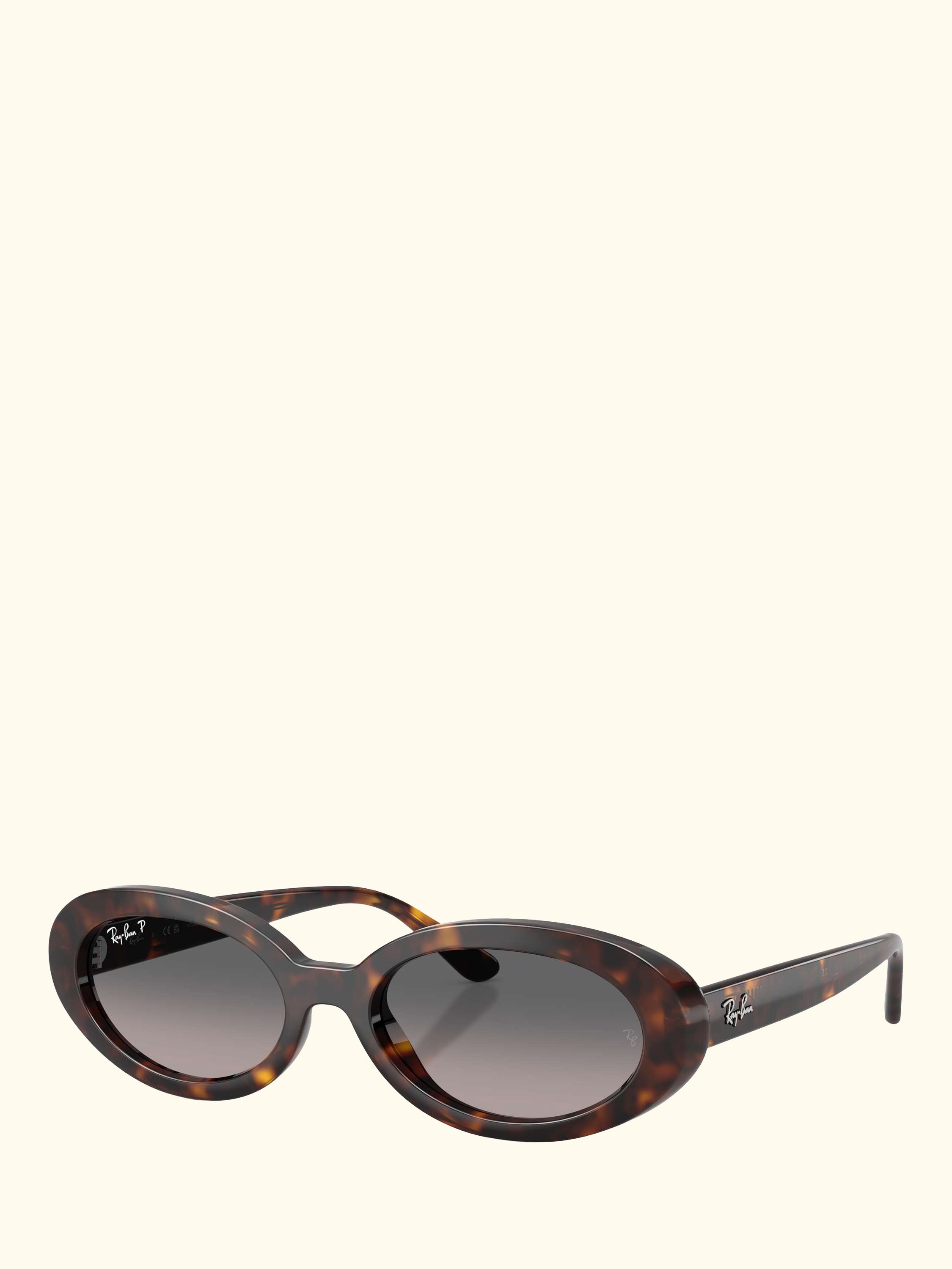 RB2223 Women's Oval Sunglasses, Havana