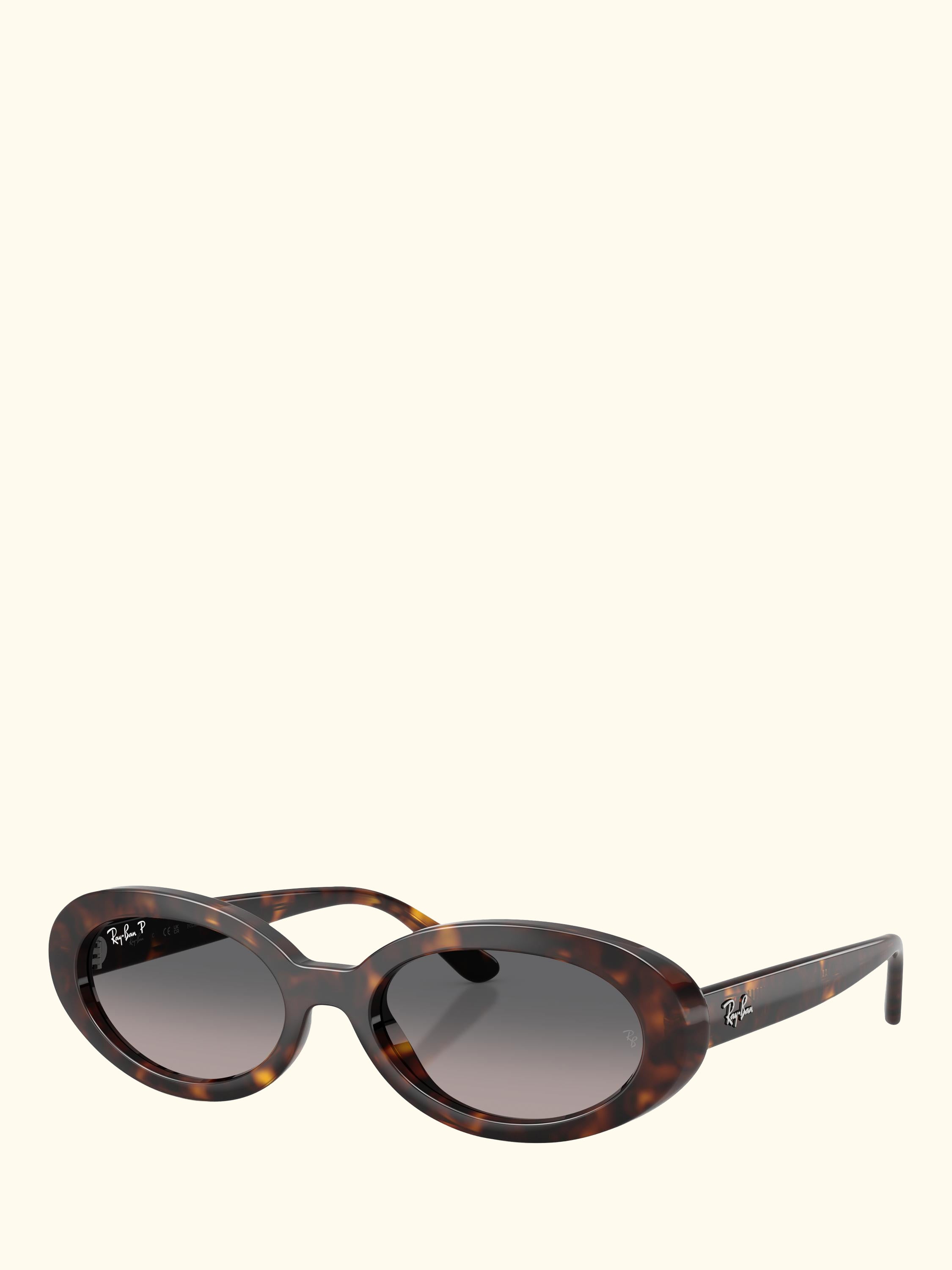 RB2223 Women's Oval Sunglasses, Havana