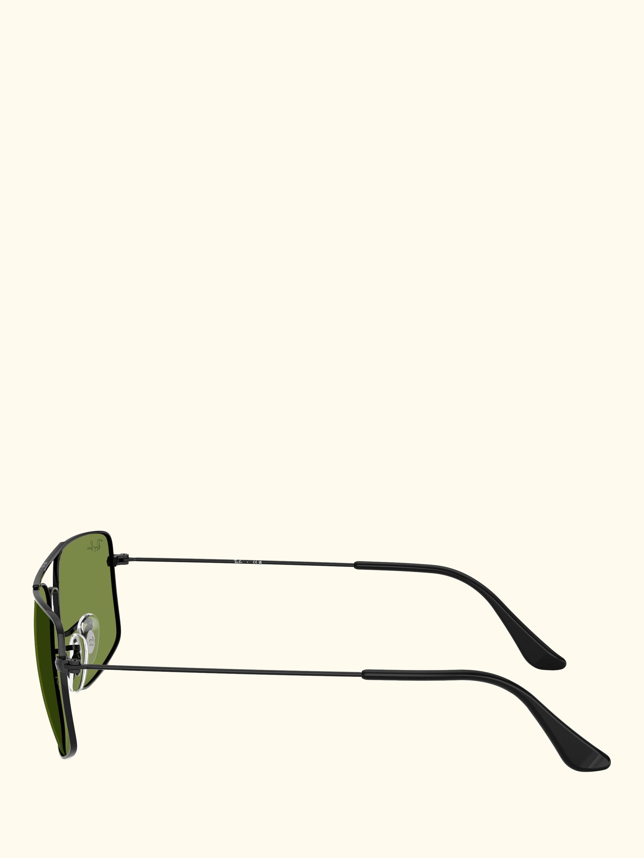 RB3779 Men's Explorer III Square Sunglasses, Black/Green