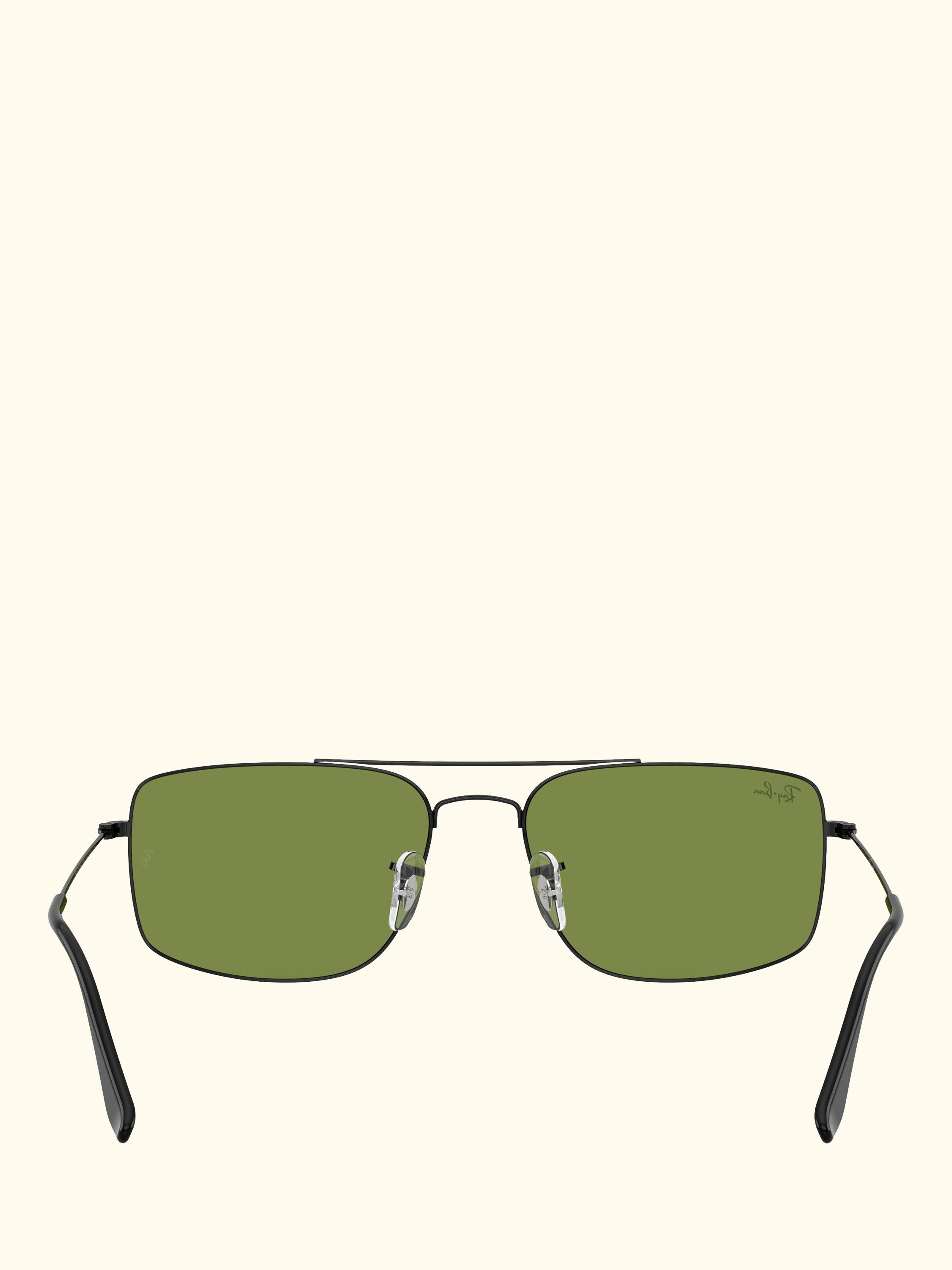RB3779 Men's Explorer III Square Sunglasses, Black/Green