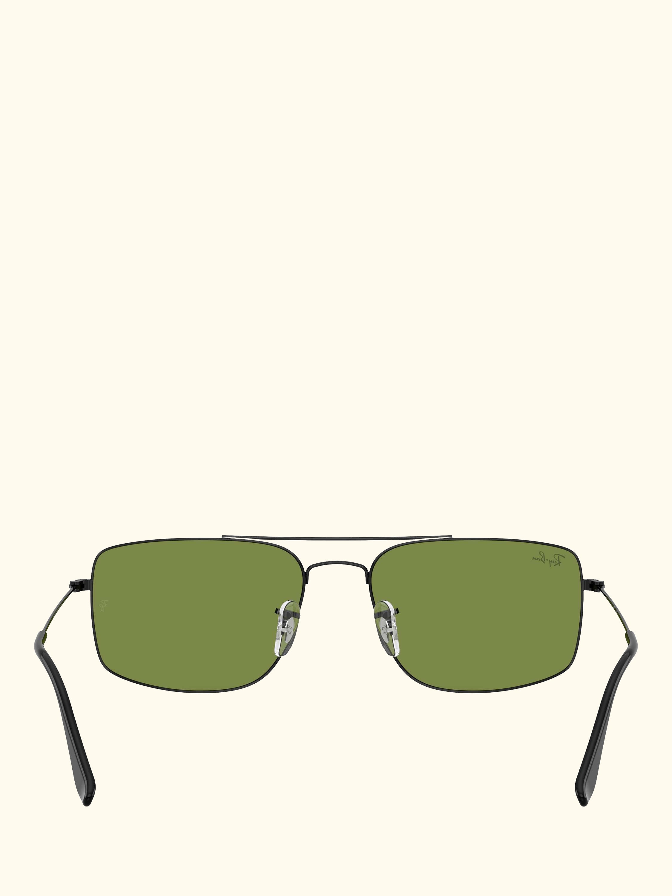 RB3779 Men's Explorer III Square Sunglasses, Black/Green