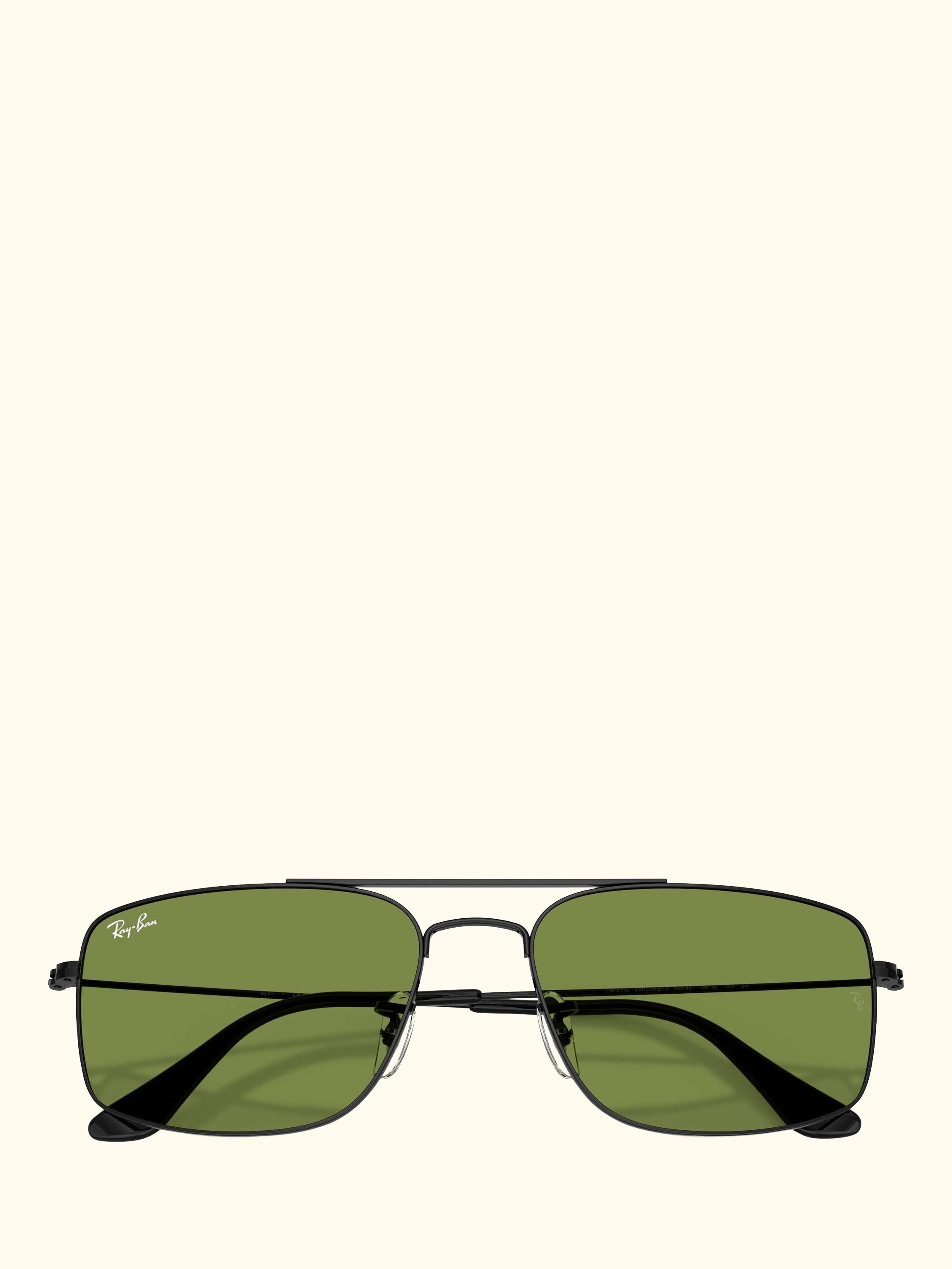 RB3779 Men's Explorer III Square Sunglasses, Black/Green