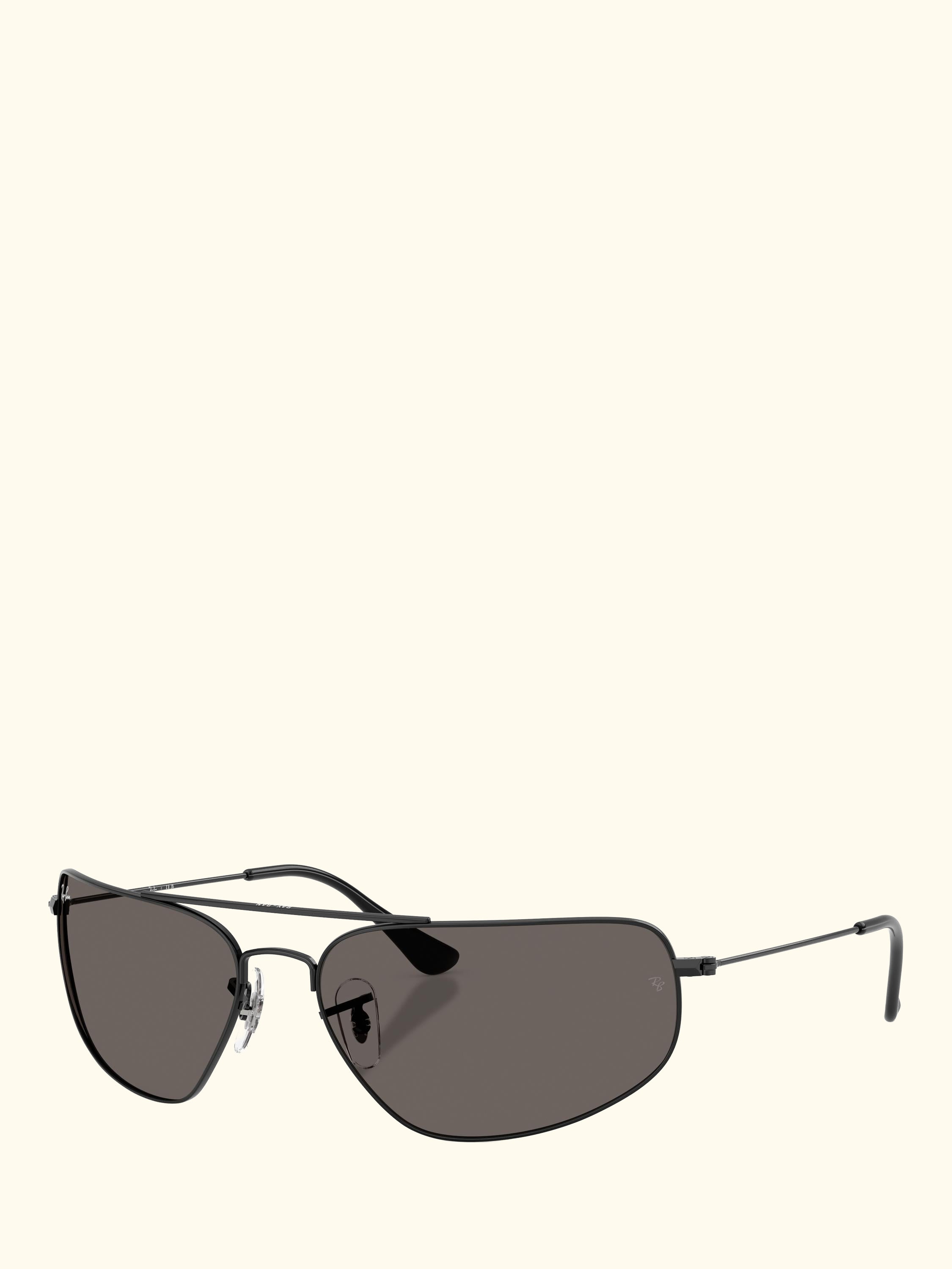 RB3780 Men's Rectangular Sunglasses, Black