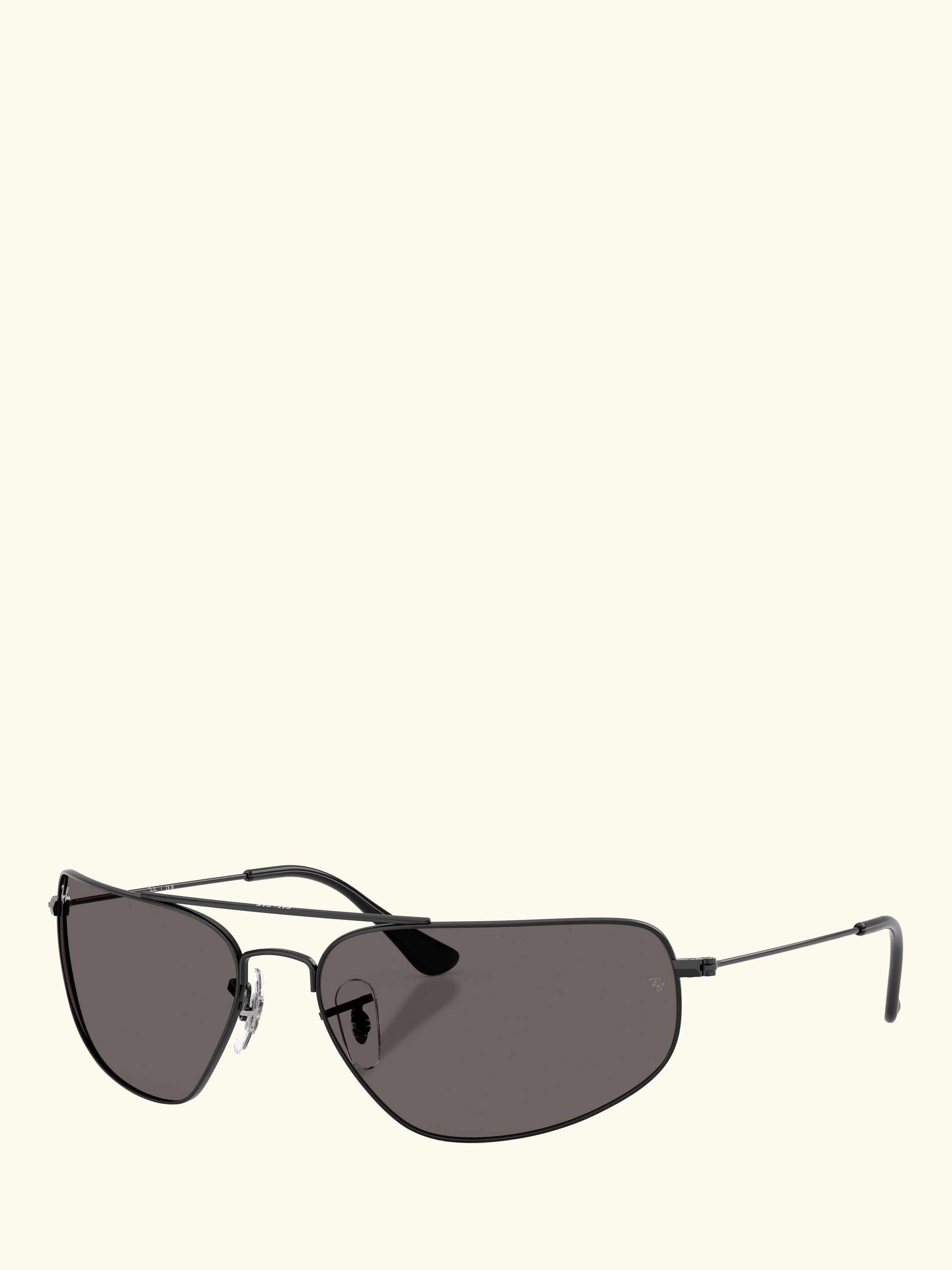 RB3780 Men's Rectangular Sunglasses, Black