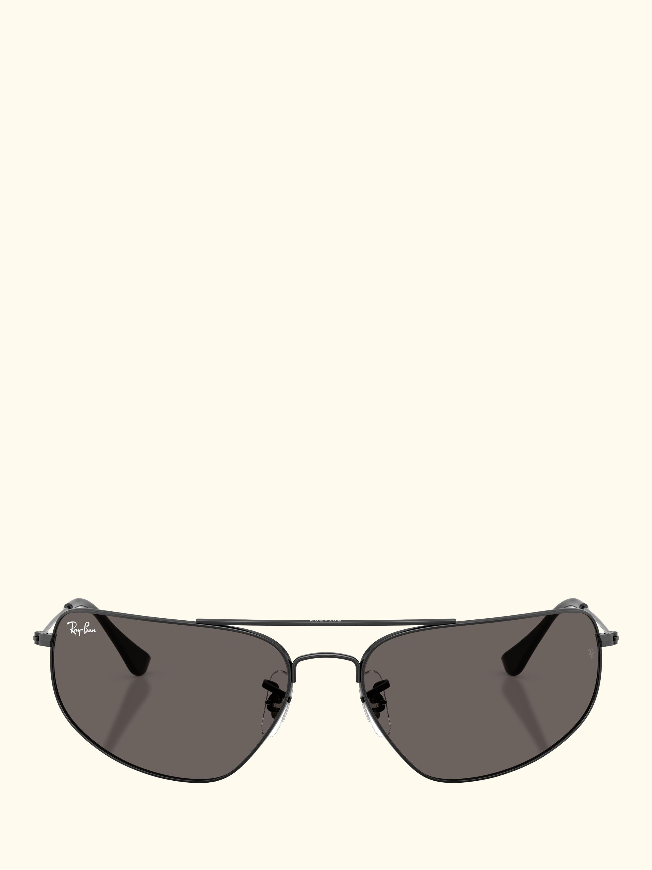 RB3780 Men's Rectangular Sunglasses, Black