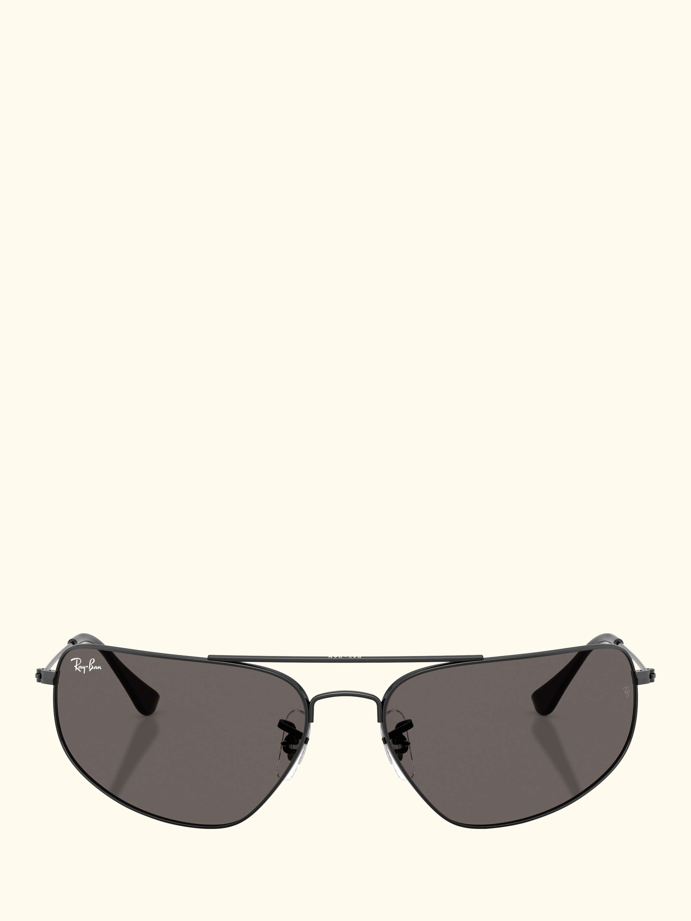 RB3780 Men's Rectangular Sunglasses, Black