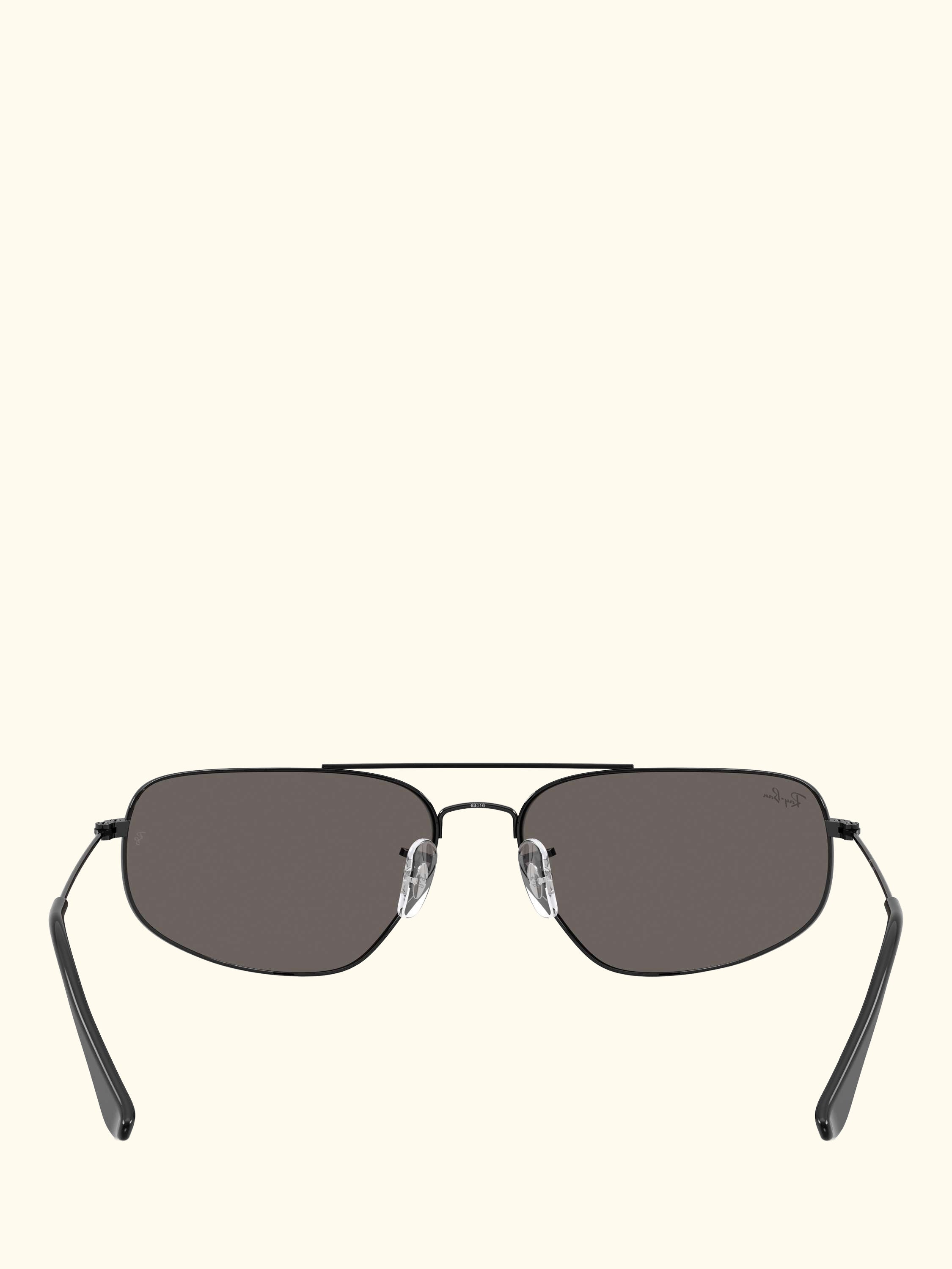 RB3780 Men's Rectangular Sunglasses, Black