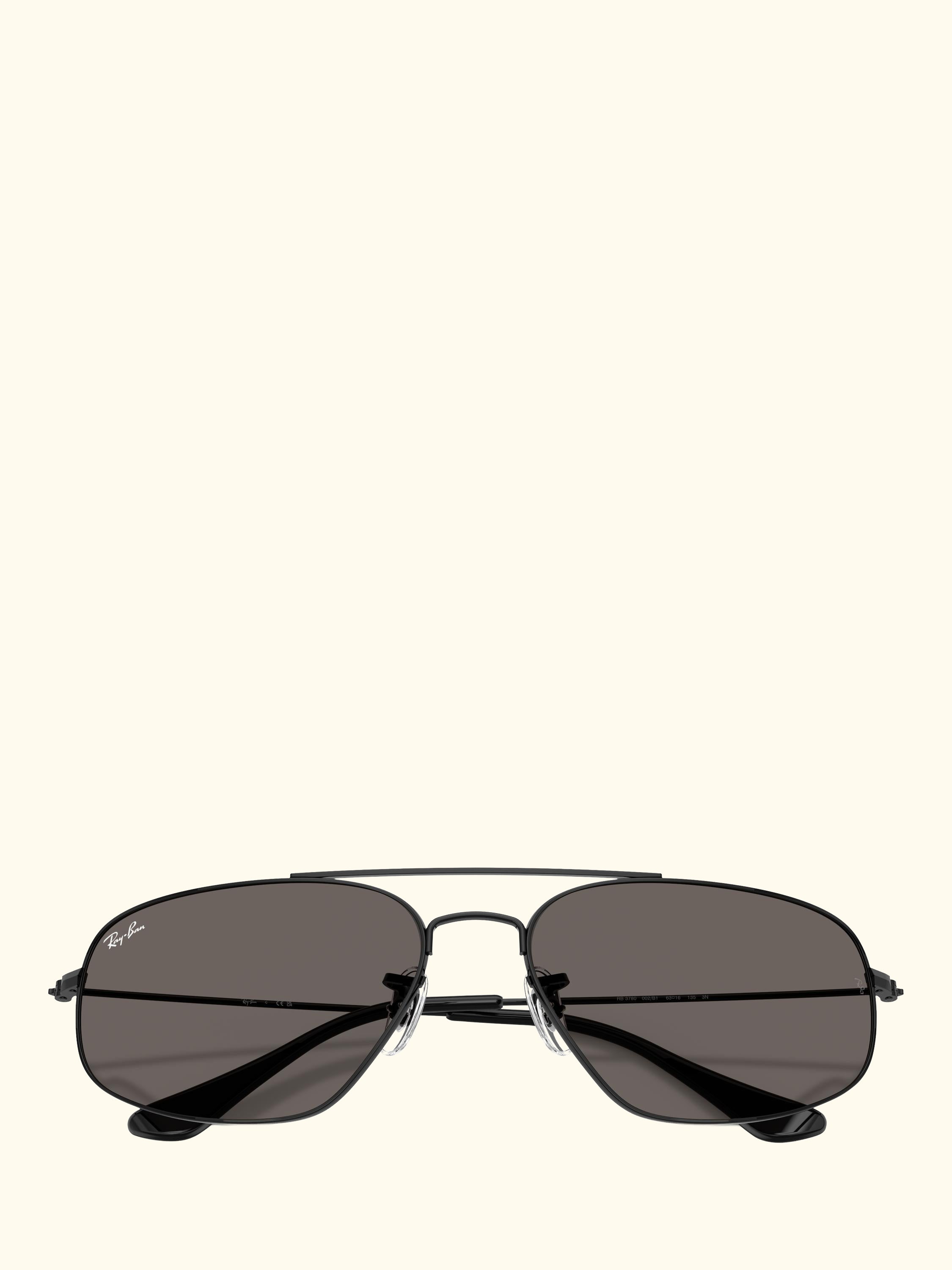 RB3780 Men's Rectangular Sunglasses, Black