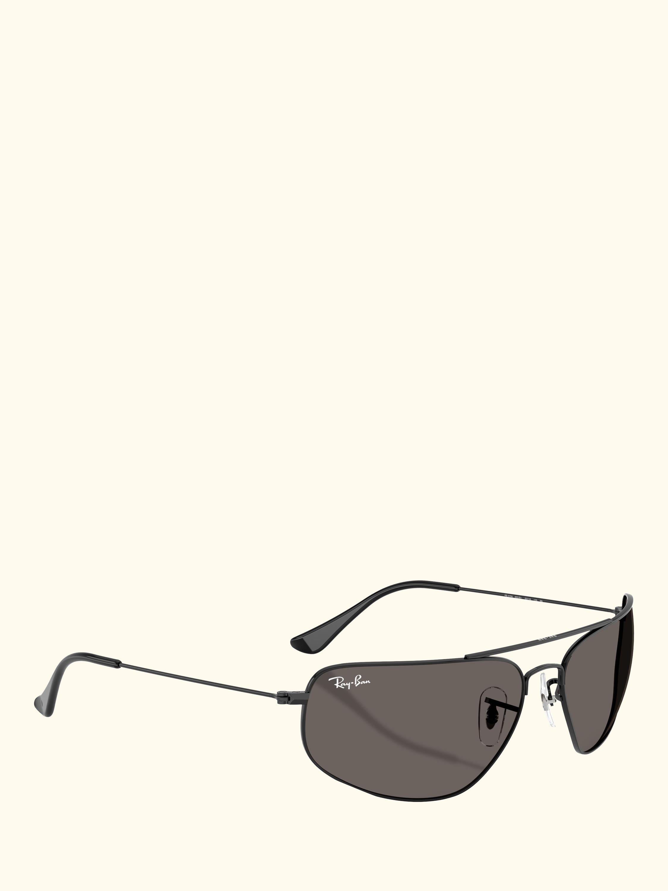RB3780 Men's Rectangular Sunglasses, Black