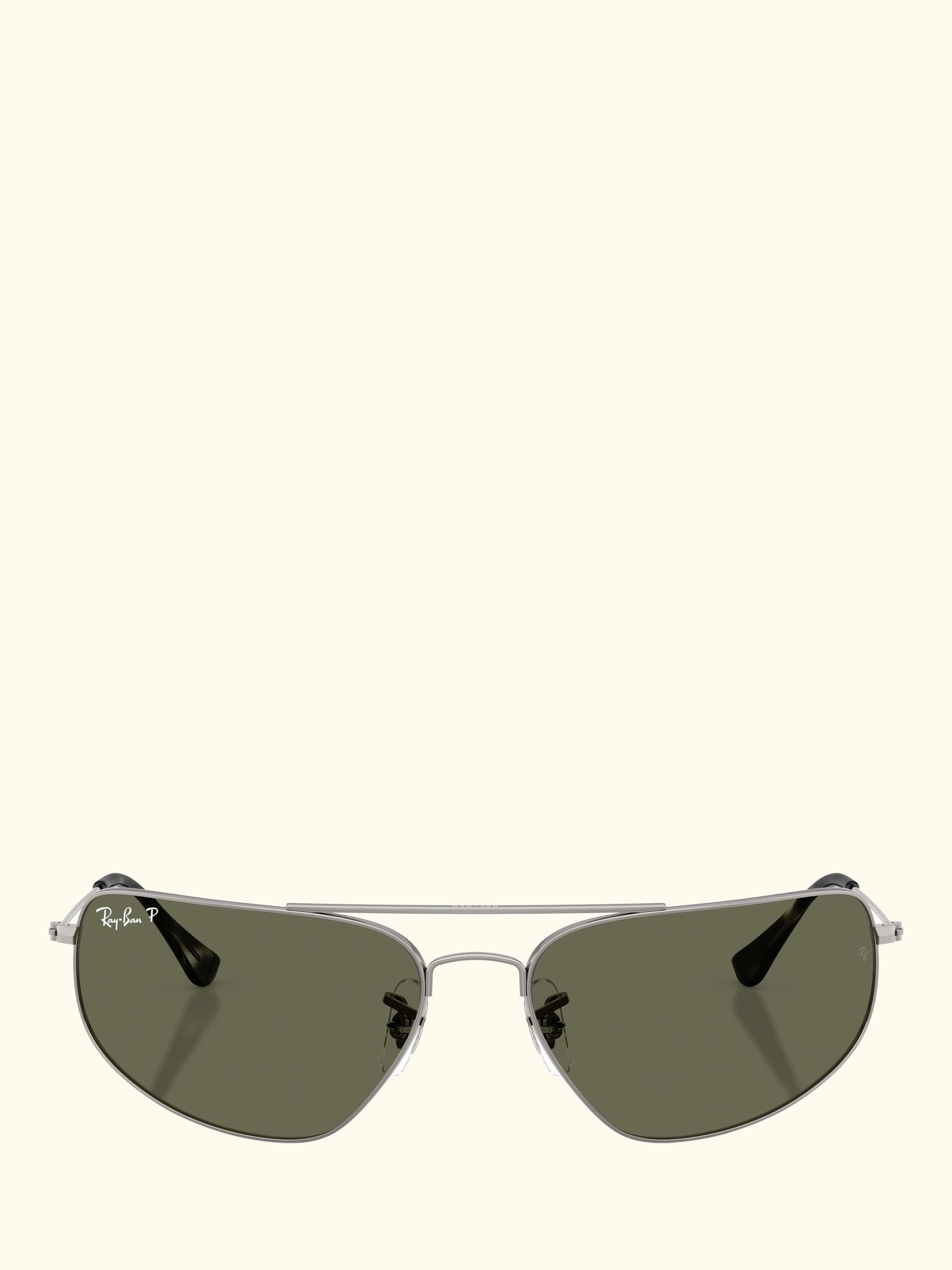 RB3780 Men's Rectangular Sunglasses, Gunmetal/Green